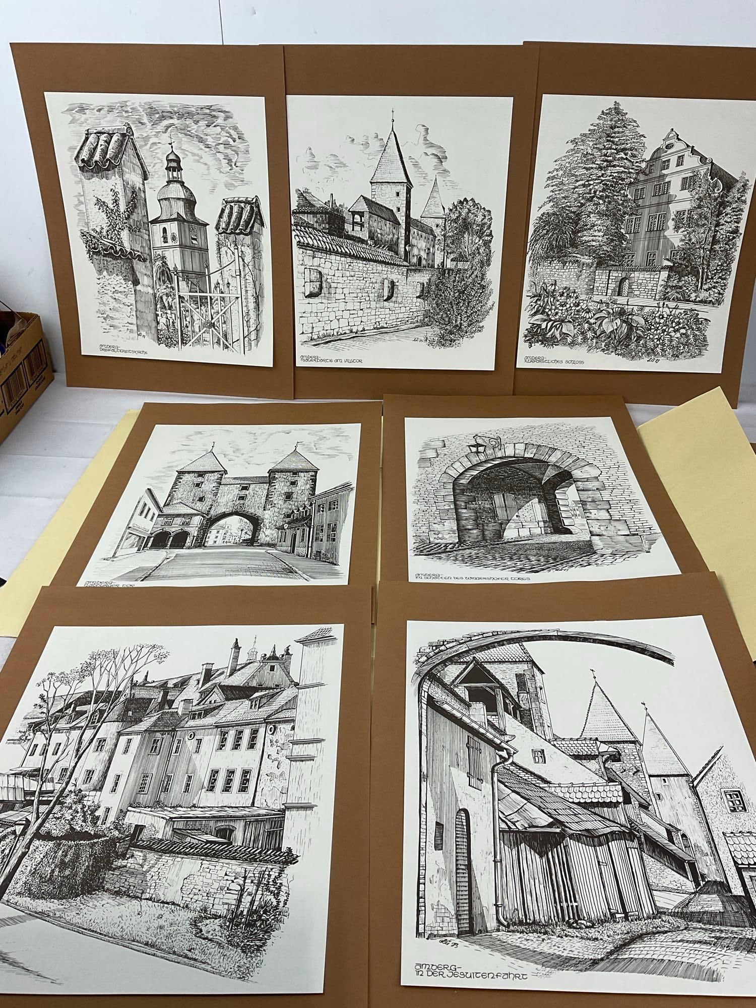 Velazquez Art Portfolio in German, Set of 12 Prints of Amberg, Scheffels Der Trompeter von Sakkin... - 13