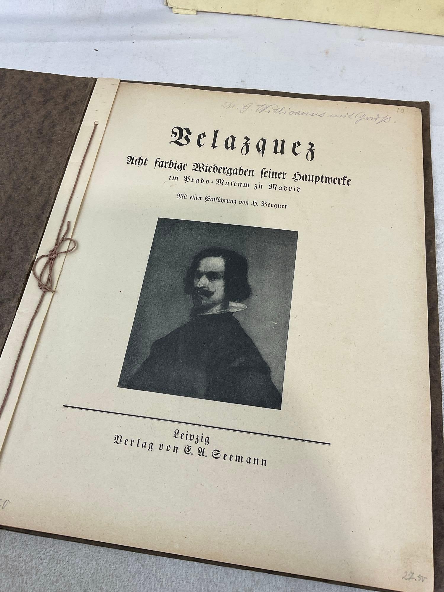 Velazquez Art Portfolio in German, Set of 12 Prints of Amberg, Scheffels Der Trompeter von Sakkin... - 9