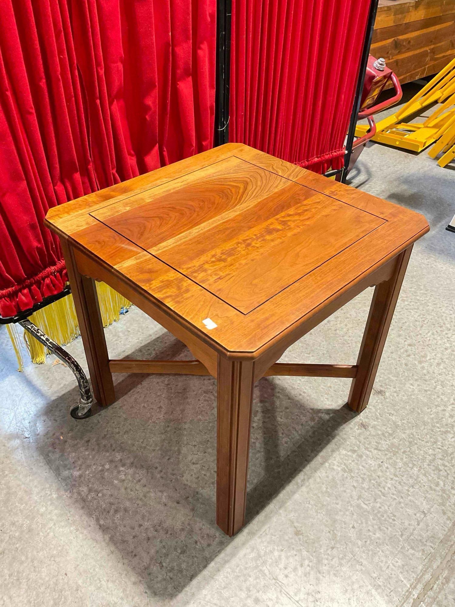 Vintage Ellsworth Western Reserve Cherry? Wood Side Accent Table. Good Condition. See pics. - 3