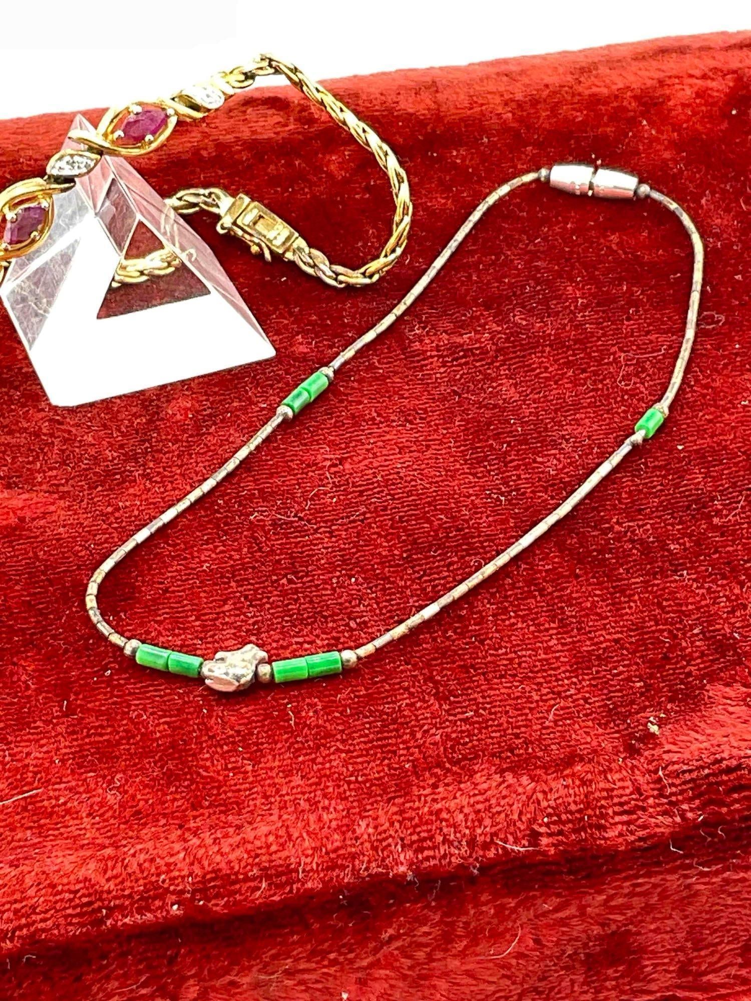 3x Sterling silver bracelets, 1x Vermeil (Gold Plated Sterling), 1x NA w/ mini bear fetish - 4
