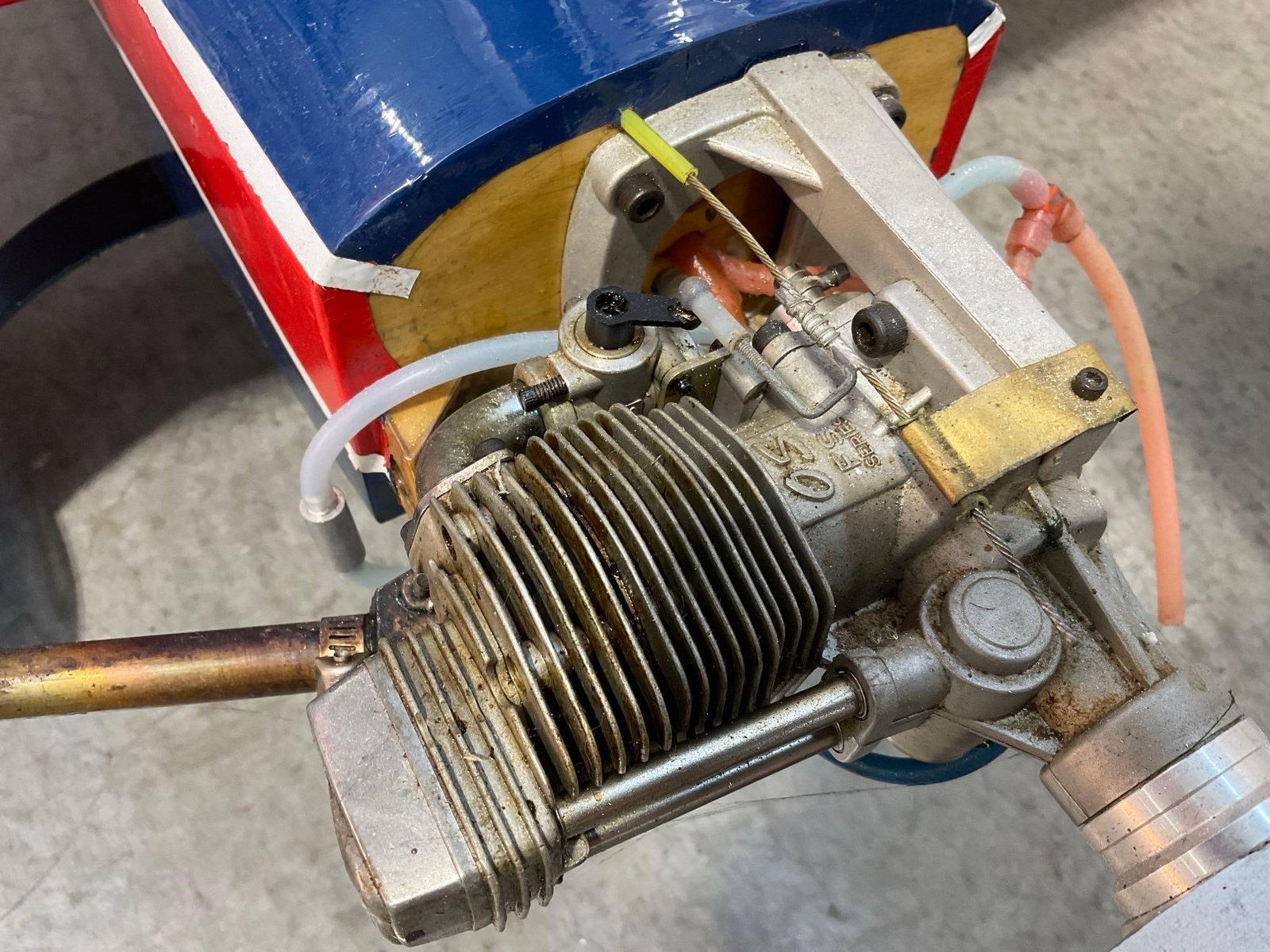 Vintage Extra Flugzeugbau EA300 Model Airplane, w/OS FS-120 Surpass 4 Stroke Glow Engine, 20cc - 4