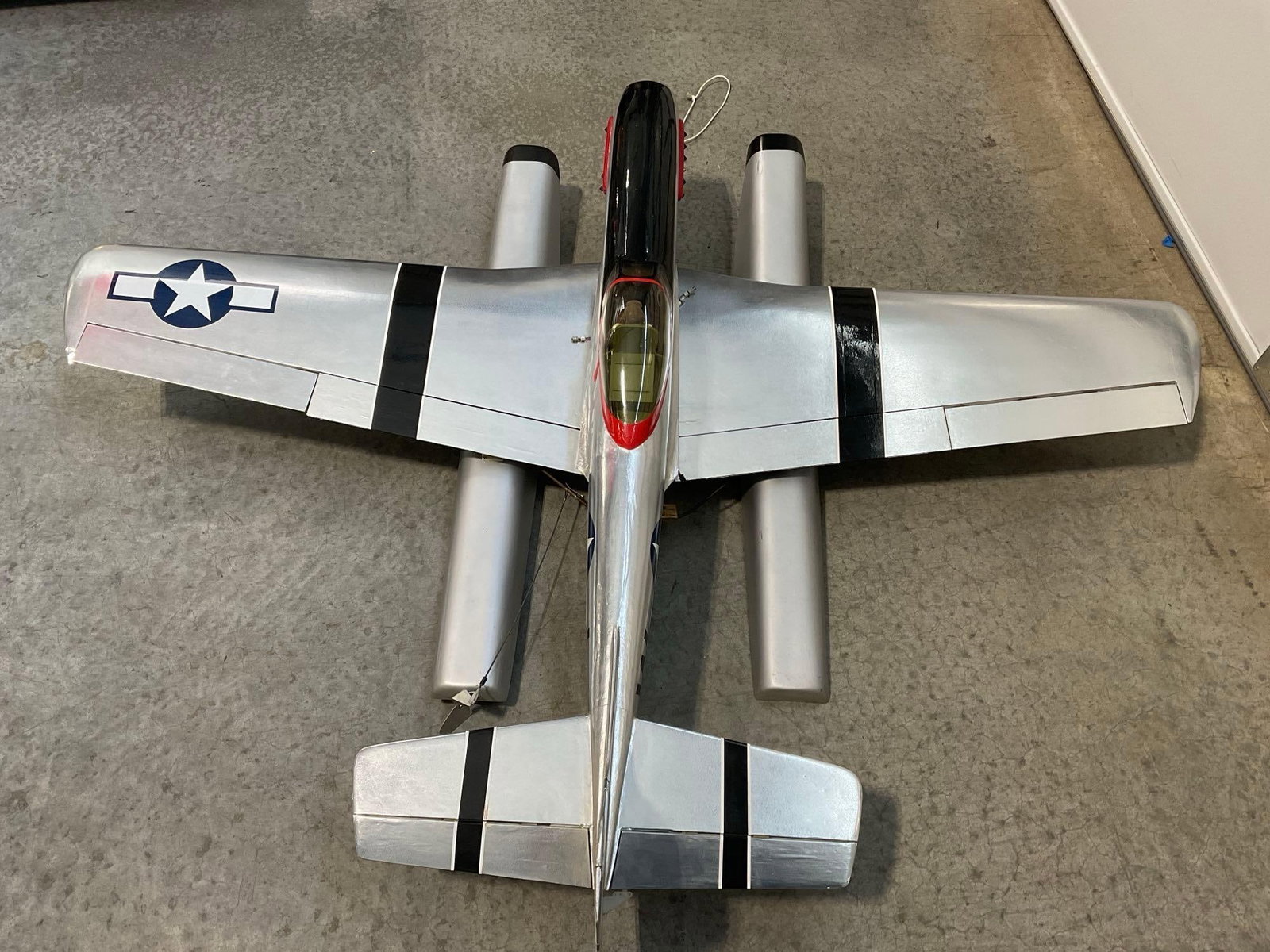 P-51D Mustang RC Airplane w/seaplane add-on, 5 foot wingspan, no engine included - 3