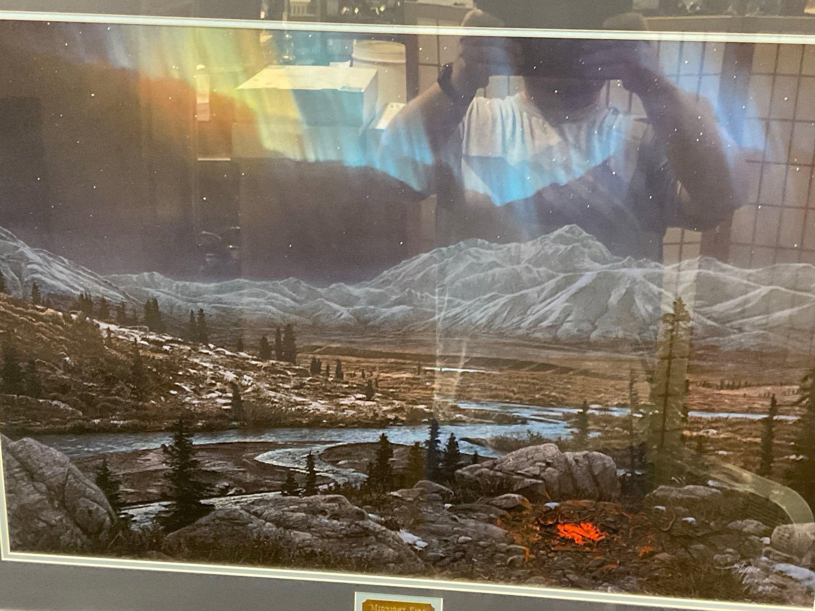 Framed Signed & #d 3492/8500 Lithograph titled Midnight Fire by Stephen Lyman, 29x40 inches - 2