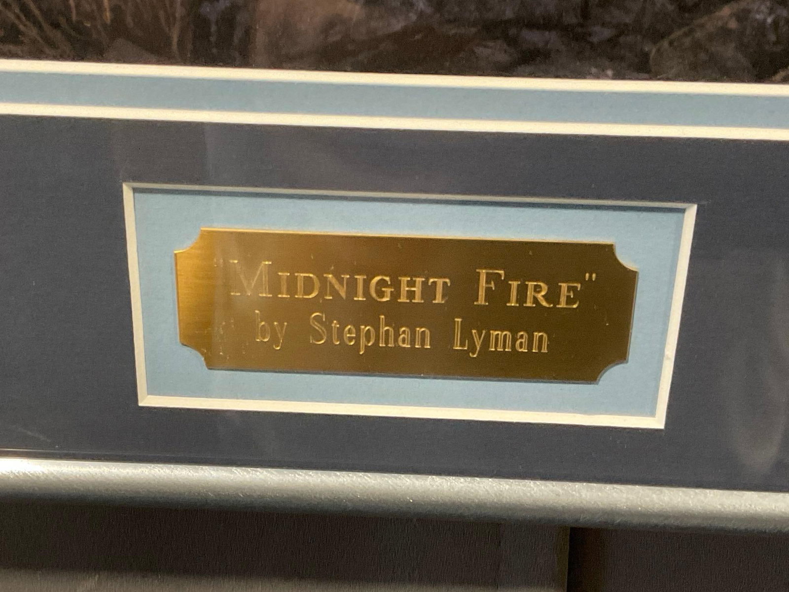Framed Signed & #d 3492/8500 Lithograph titled Midnight Fire by Stephen Lyman, 29x40 inches - 8