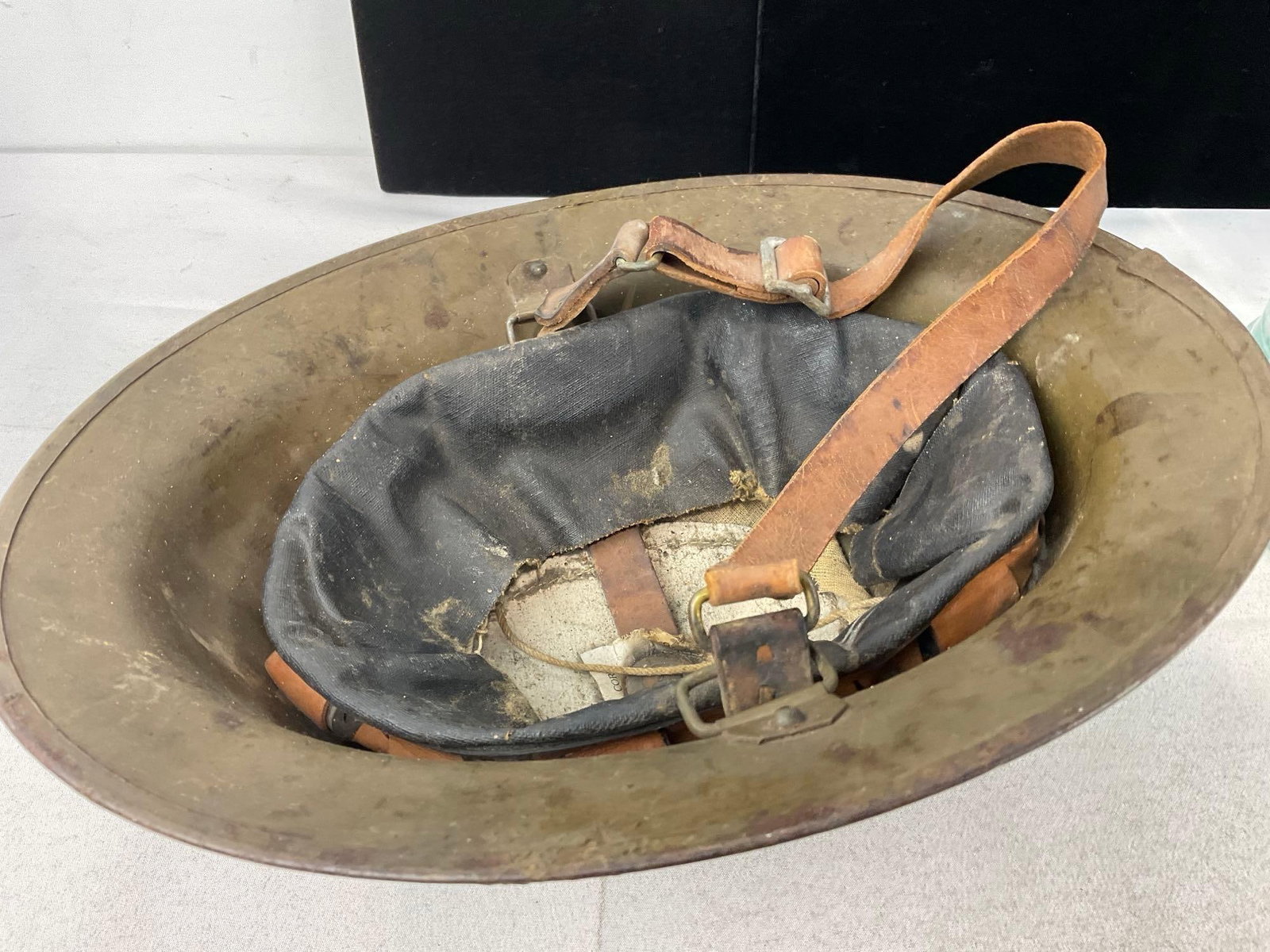 US WWI era M1917 Doughboy Steel Helmet, Insignia of 3rd Infantry Division, Rock of the Marne - 5