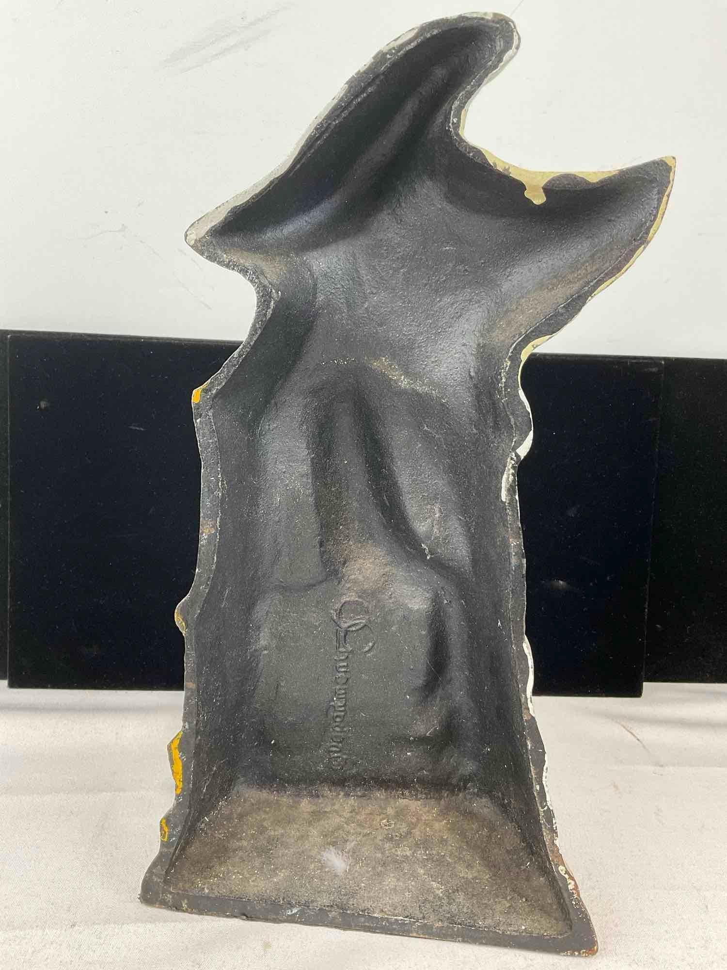 Department 56 Cast Iron Pig Figural Door Stop, 13x8x4 inches - 3