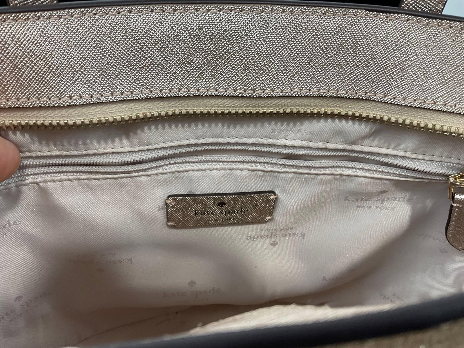 Kate Spade New York Glitter Glimmer Small Satchel, Handbag, 13x11x4 inches - 4