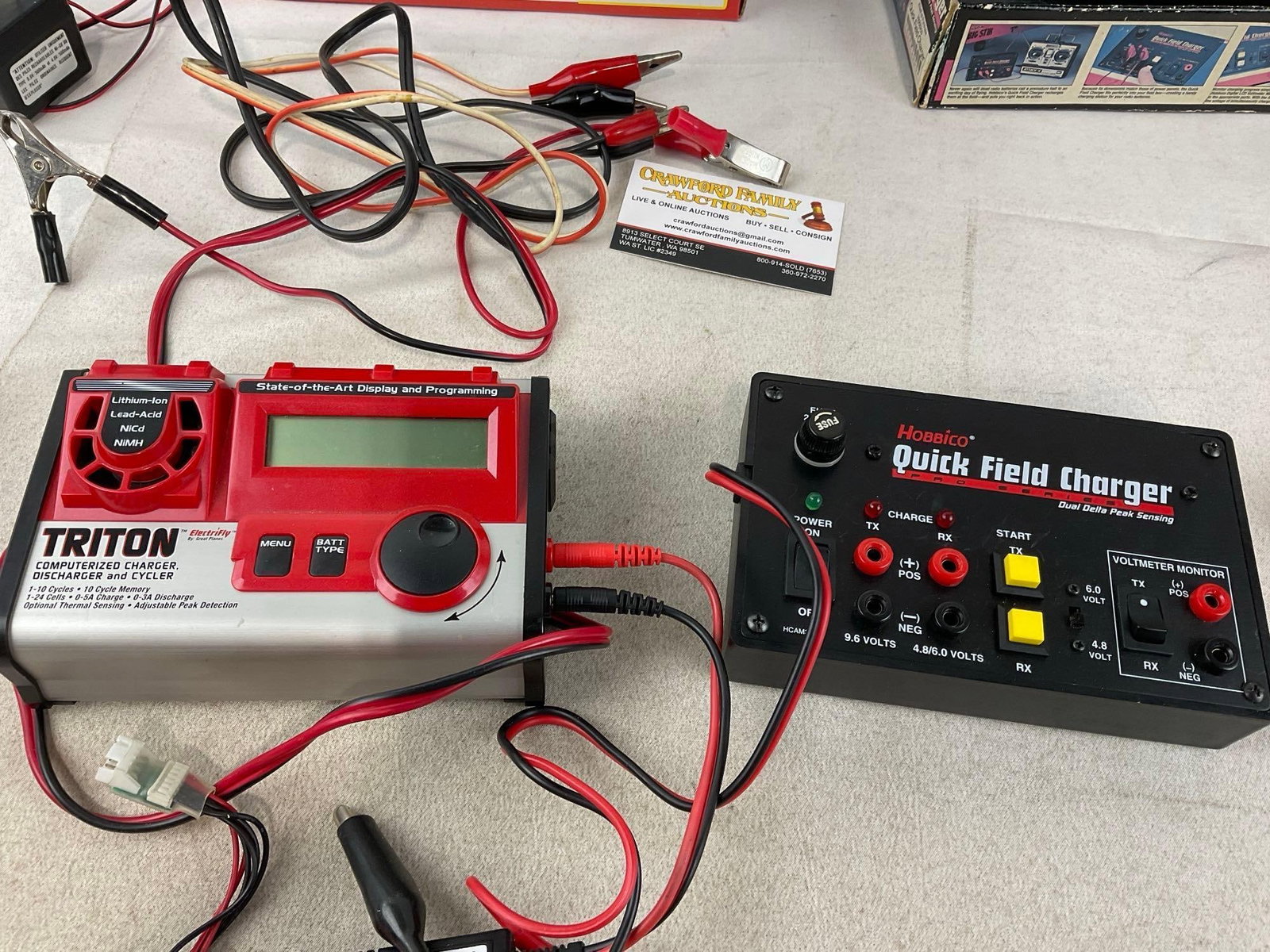 Hobbico Quick Field Charger & Triton Computerized Peak Charger & more RC pieces - 4
