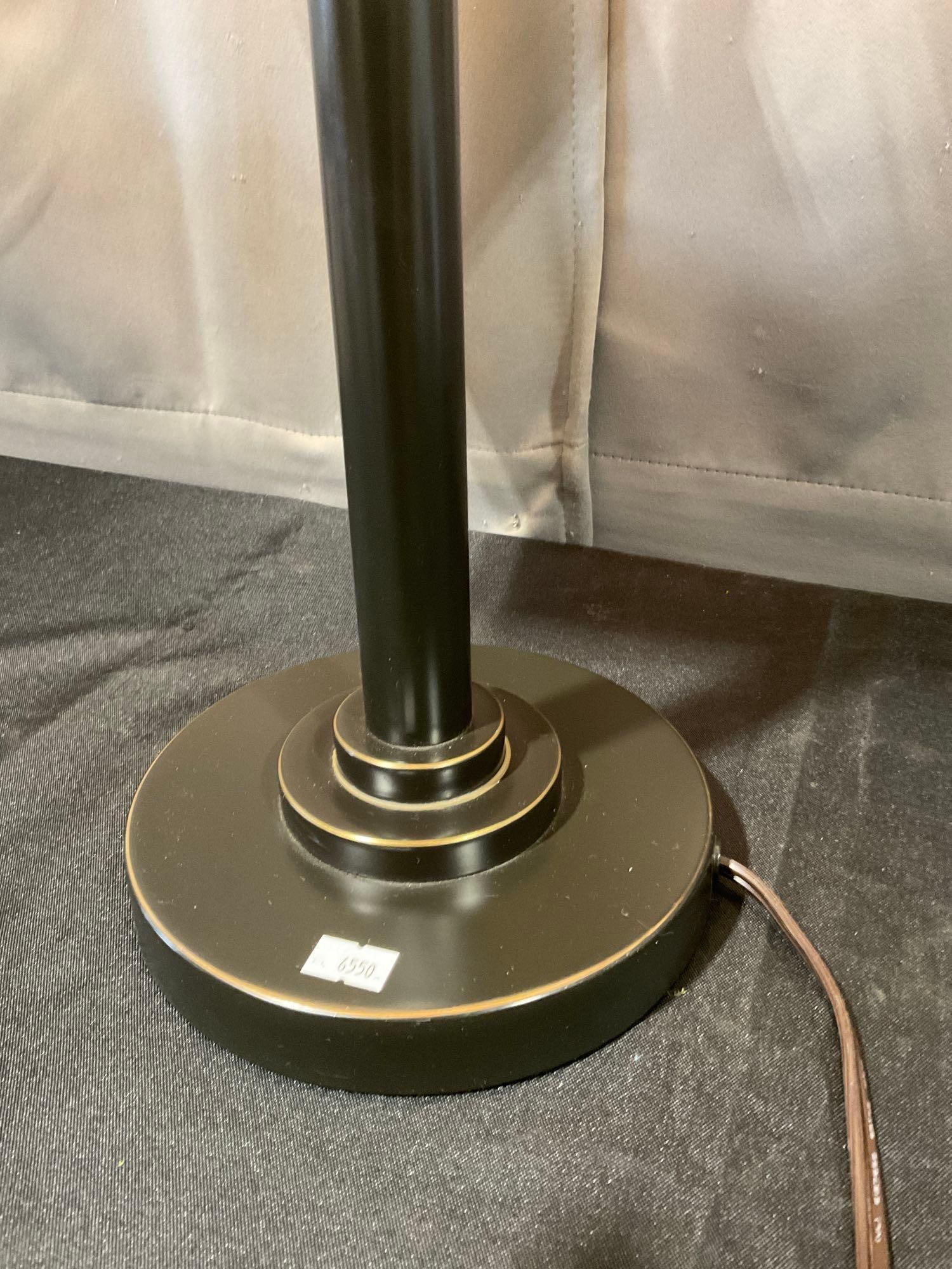 Table Lamp w/Rectangular Shade, w/Swing Arm, tested & working, 28x17x11 inches - 3