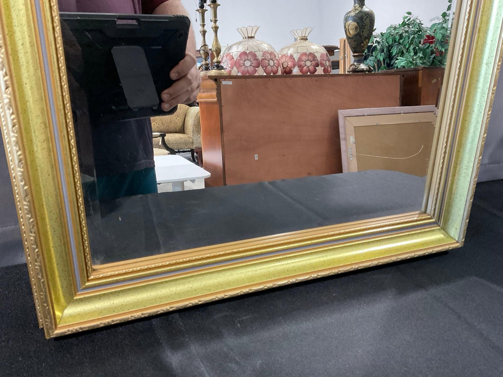 Framed Mirror, Giltwood Frame, Beveled Edge, 21x35 inches - 3
