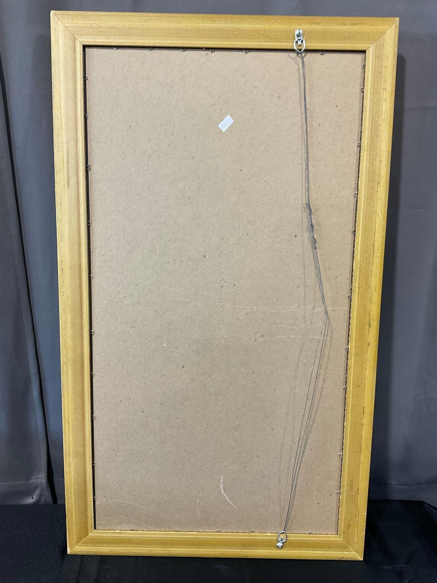 Framed Mirror, Giltwood Frame, Beveled Edge, 21x35 inches - 4
