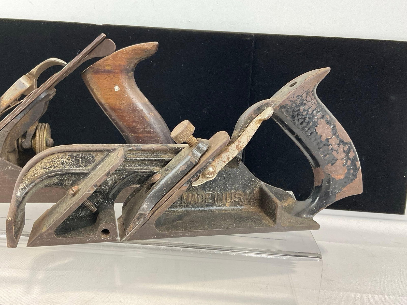 4 Woodworking Planes, Stanley 9 1/2 Low Angle, Stanley No.5 w/Lakeside lock, & Stanley no.78 Duplex - 5