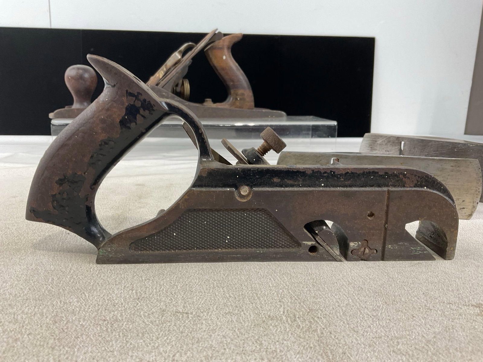 4 Woodworking Planes, Stanley 9 1/2 Low Angle, Stanley No.5 w/Lakeside lock, & Stanley no.78 Duplex - 6