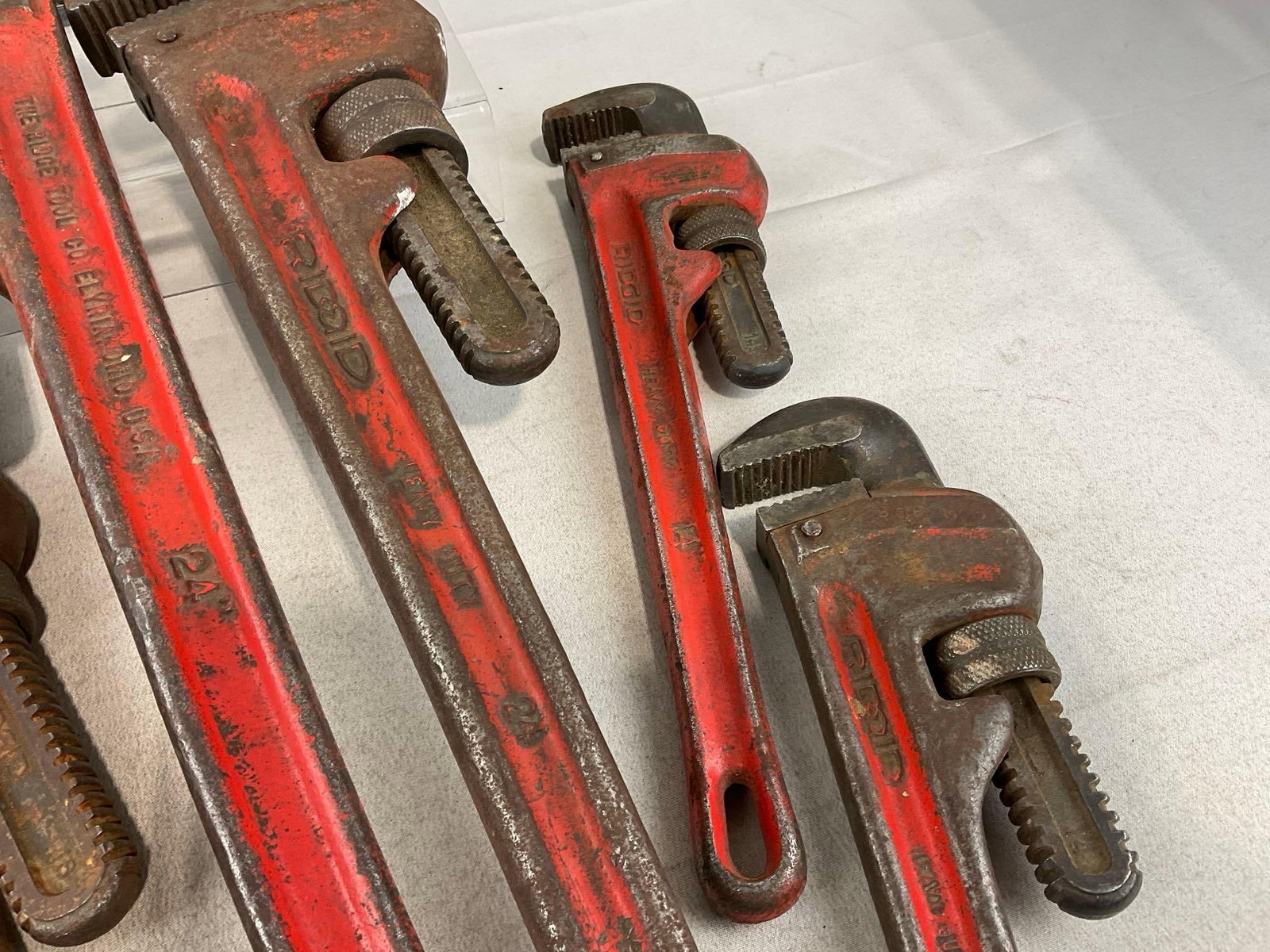 10 Craftsman & Ridgid Cast Iron Pipe Wrenches, 24, 18, 14 inches, & smaller - 5