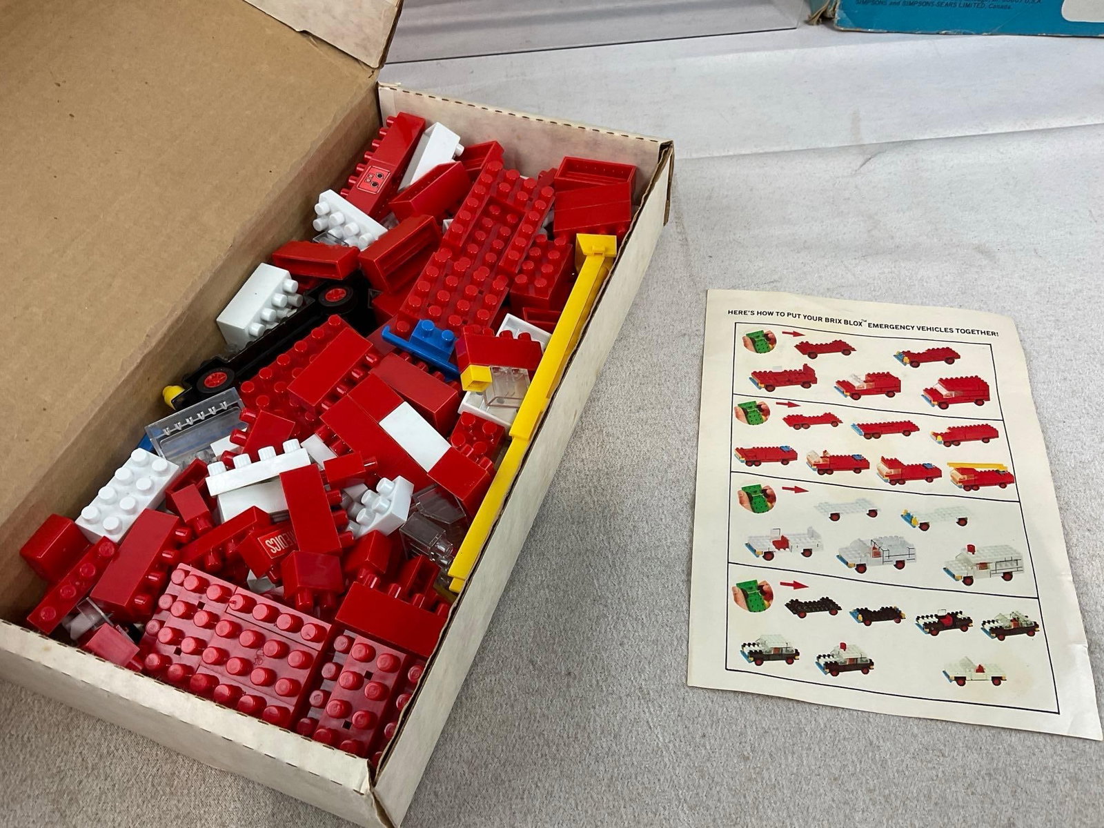 2x Sears Brix Blox Brick Sets, Construction Cement Truck, Learn While You Play Toy Truck Set - 9
