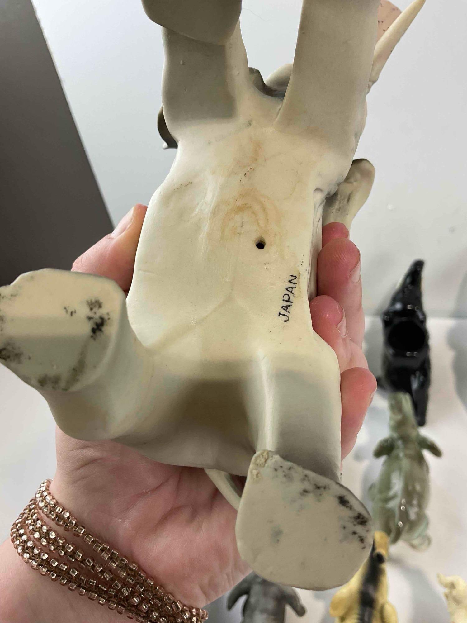 12 pcs Vintage Ceramic Elephant Figurines, incl. Made in Japan & More! Fair Condition. See pics. - 8
