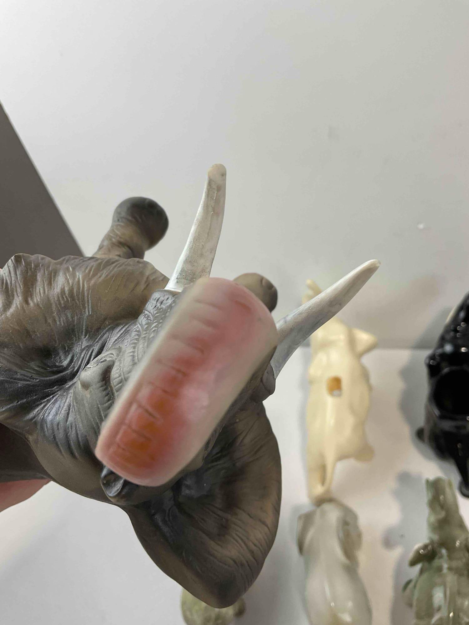 12 pcs Vintage Ceramic Elephant Figurines, incl. Made in Japan & More! Fair Condition. See pics. - 9
