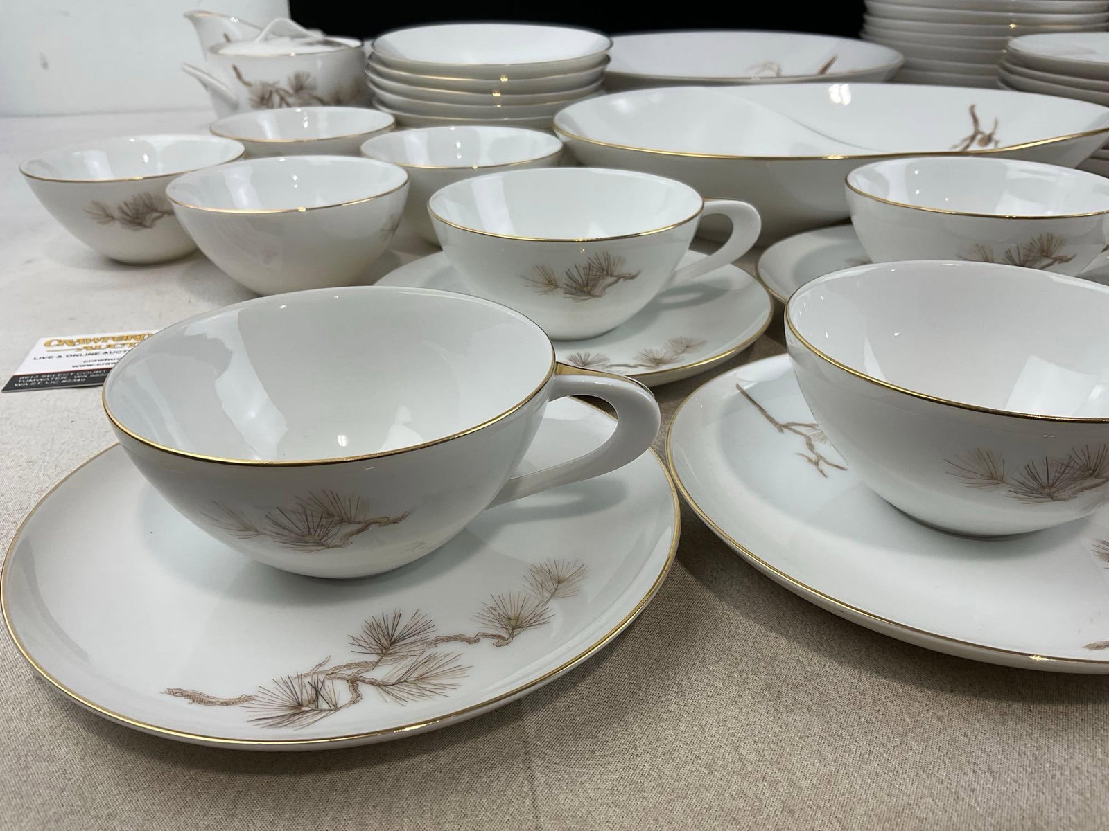 Larchmont pattern China by Sango Japan, service for 8, approx 64 pieces in total - 2