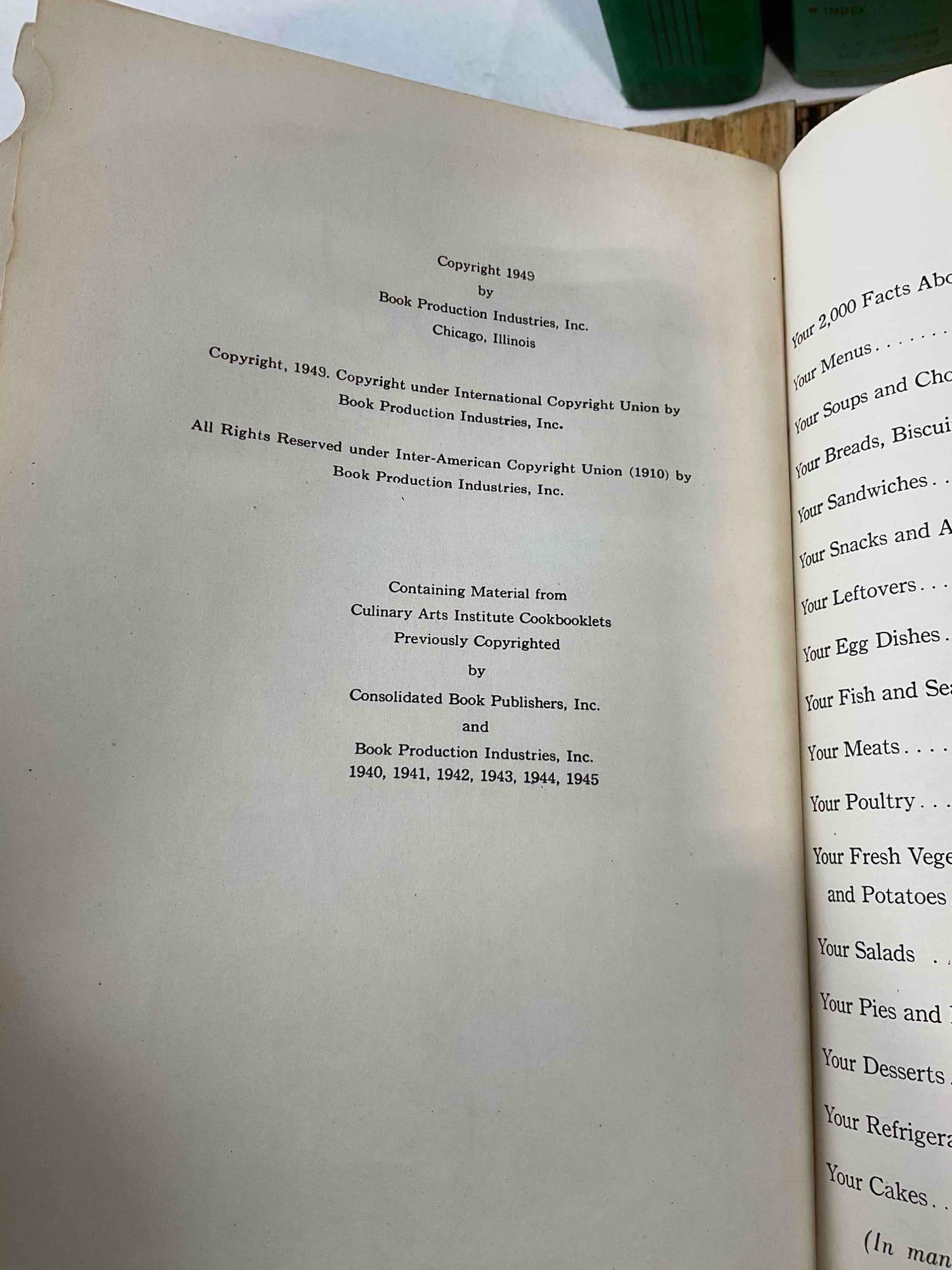 9 pcs Vintage Book Collection, incl. 8x Cookbooks & 1x Photo Album. Fair Condition. See pics. - 6