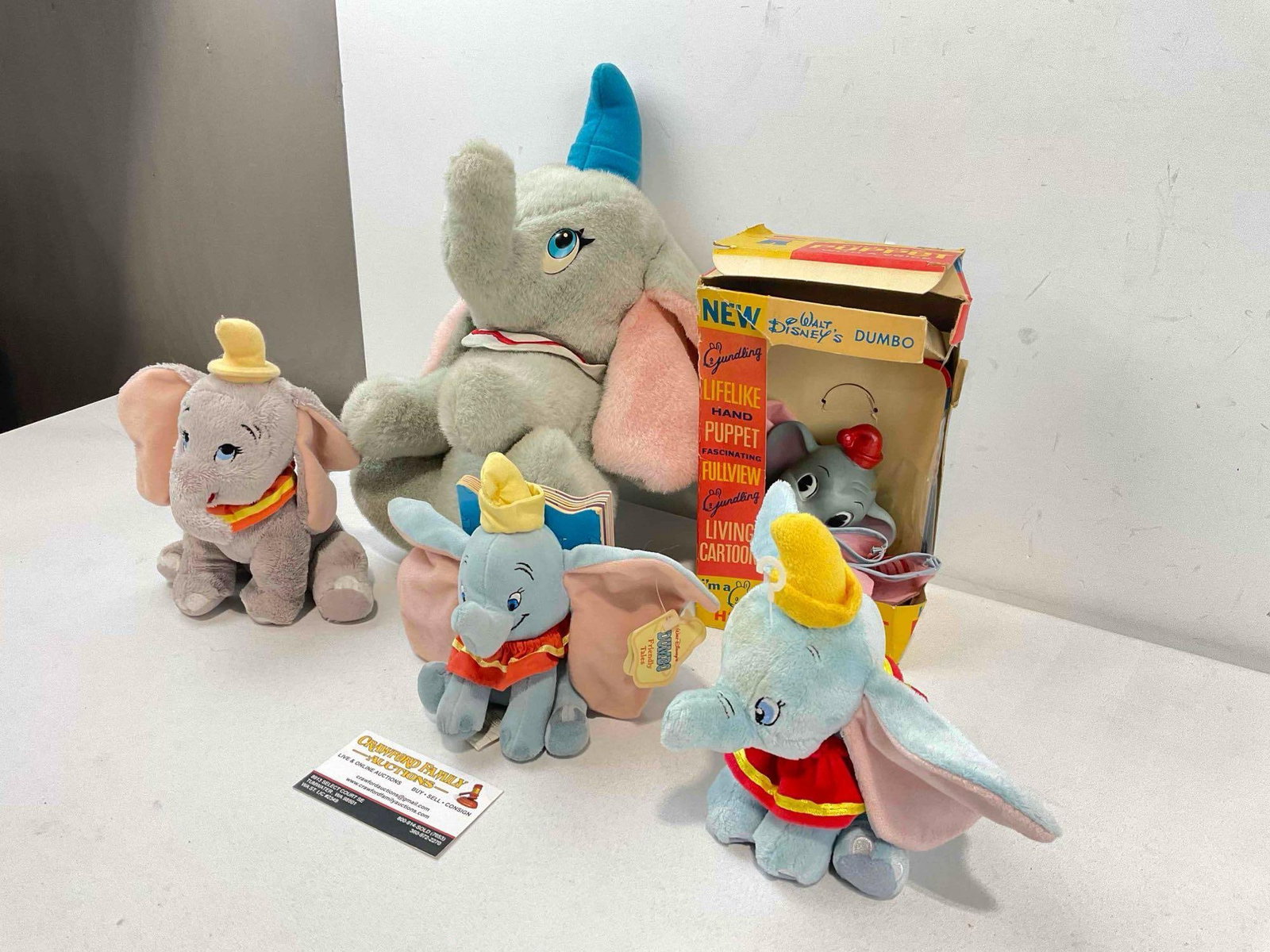 5 pcs Vintage Walt Disney's Dumbo the Elephant Toys, incl. Gundling Hand Puppet & More! - 2