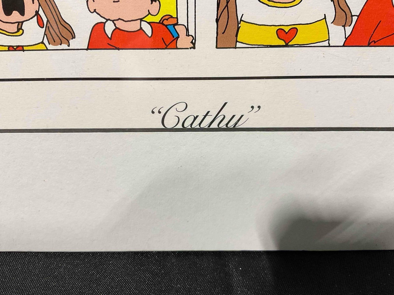 Vintage Unframed Comic Strip Print "Cathy" by Cathy Guisewite Ltd. Ed. 87/2500 w/ COA. - 3