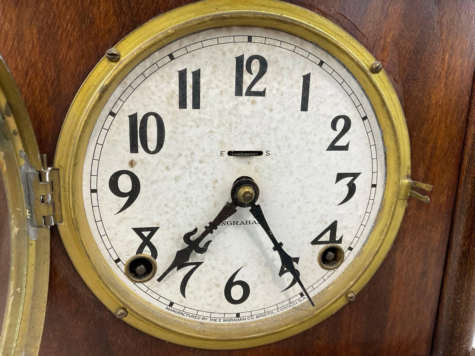 Early 20th Century E. Ingraham Co Mantel Clock, Time Strike, 11x12x7 inches - 3