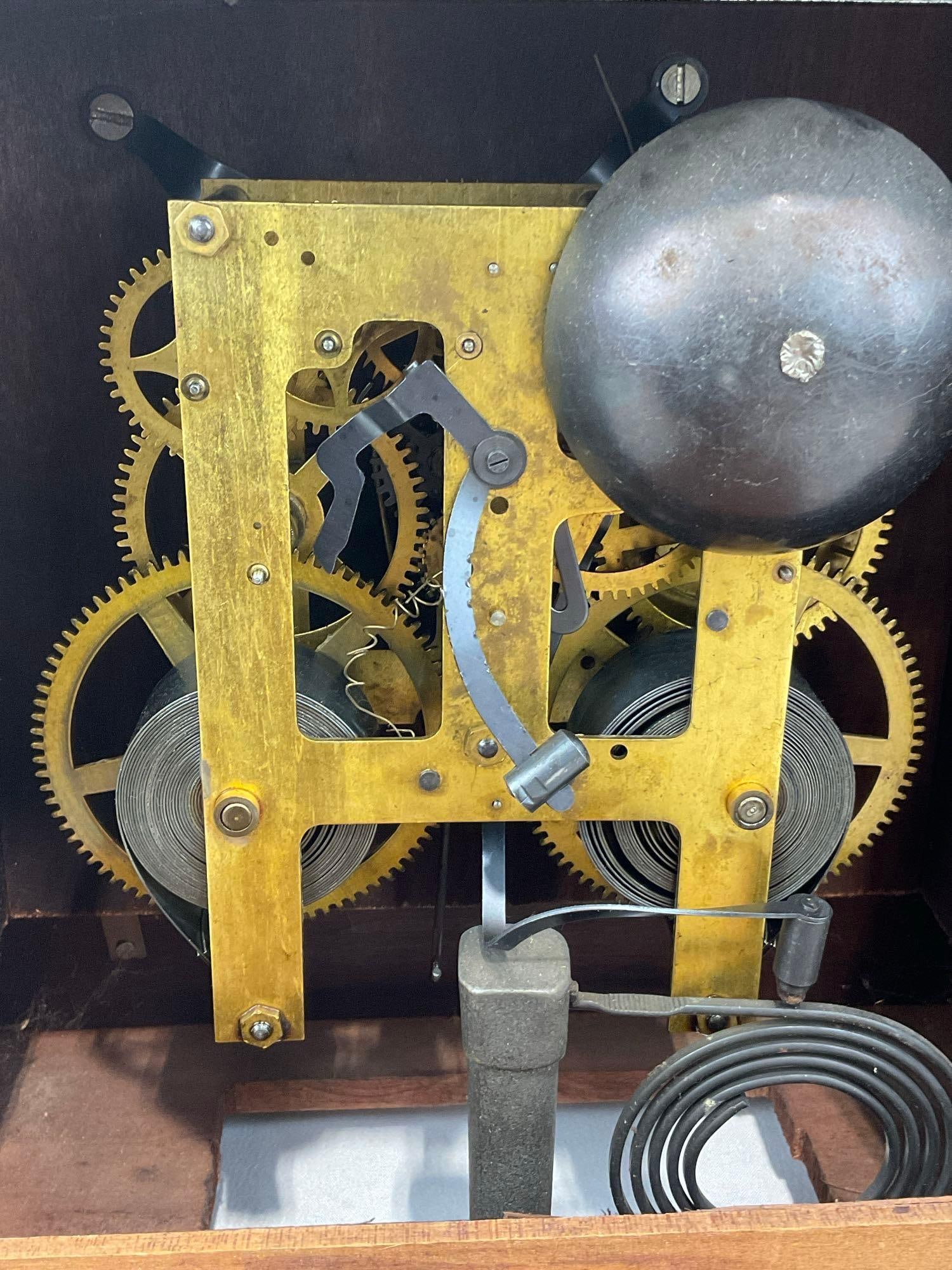 Early 20th Century E. Ingraham Co Mantel Clock, Time Strike, 11x12x7 inches - 6