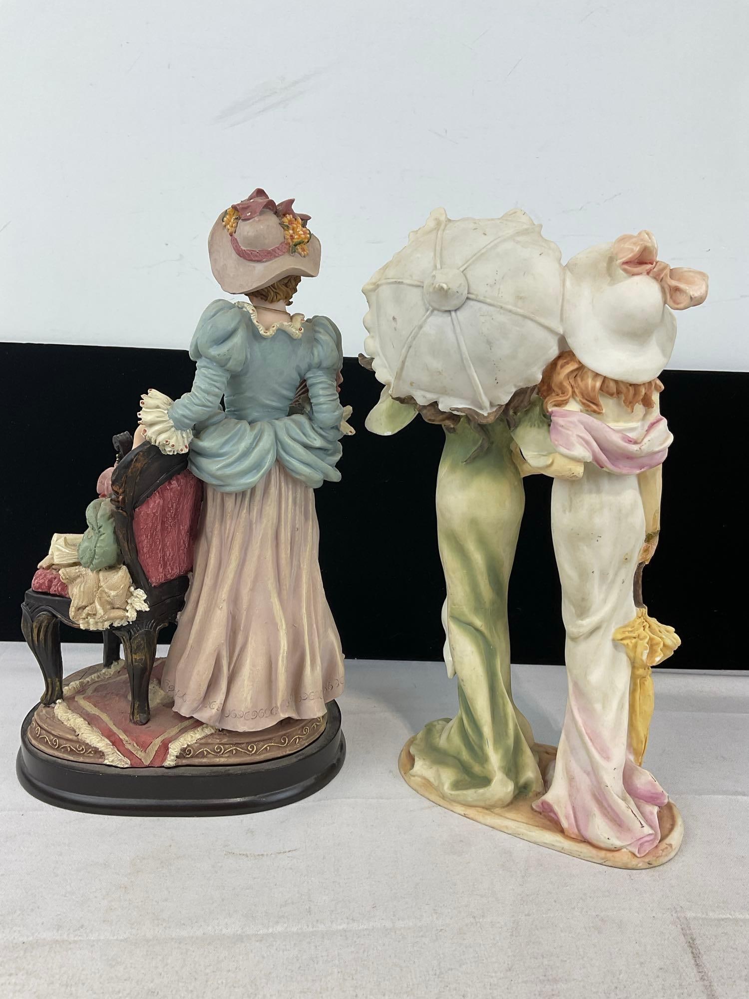 De Elina Victorian Lady w/Violin by Turtle King Corp & Two Women from The Mirella Collection - 5