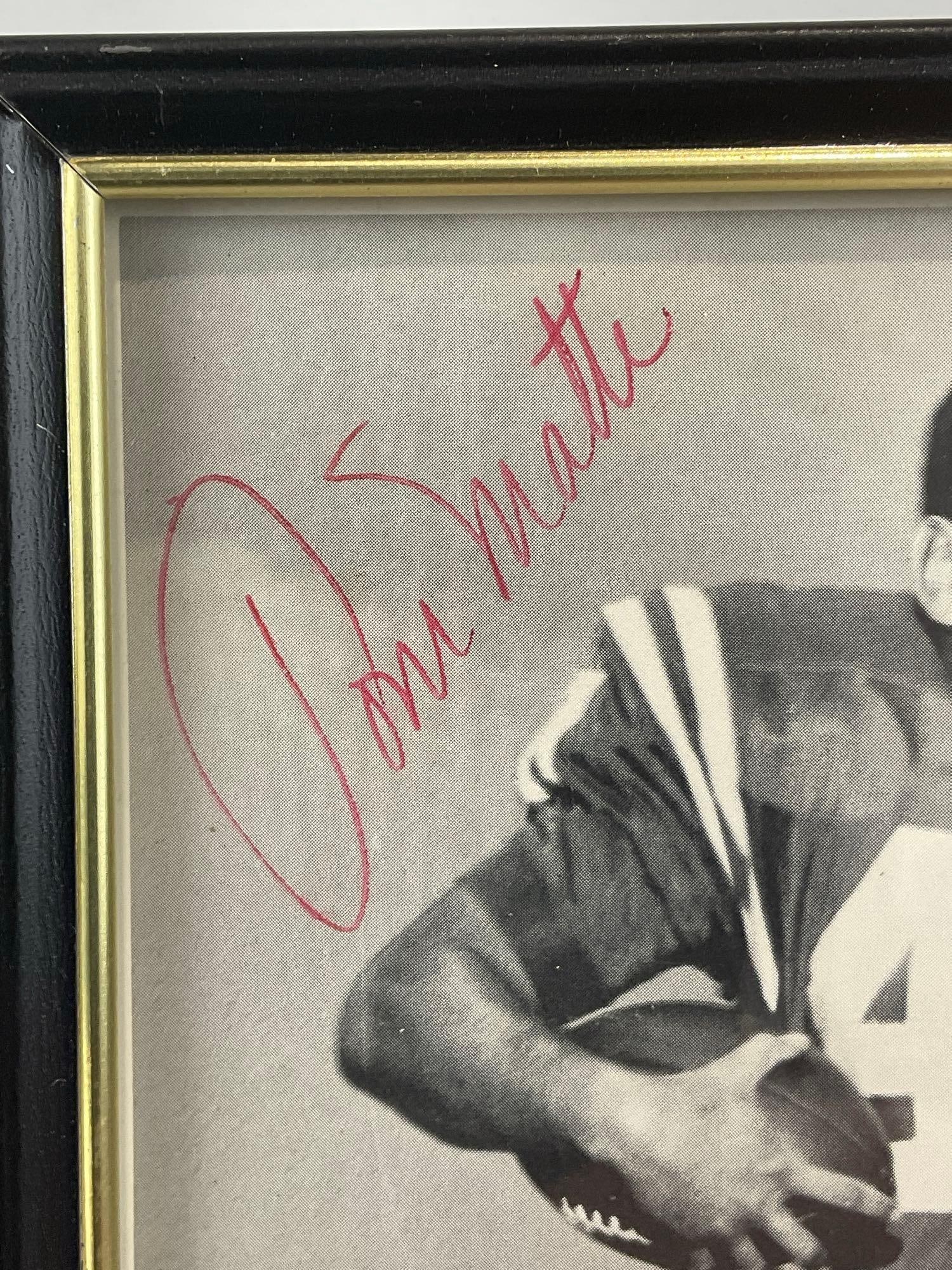 Framed Signed Jimmy Orr Steelers & Tom Matte Colts Photographs - 6