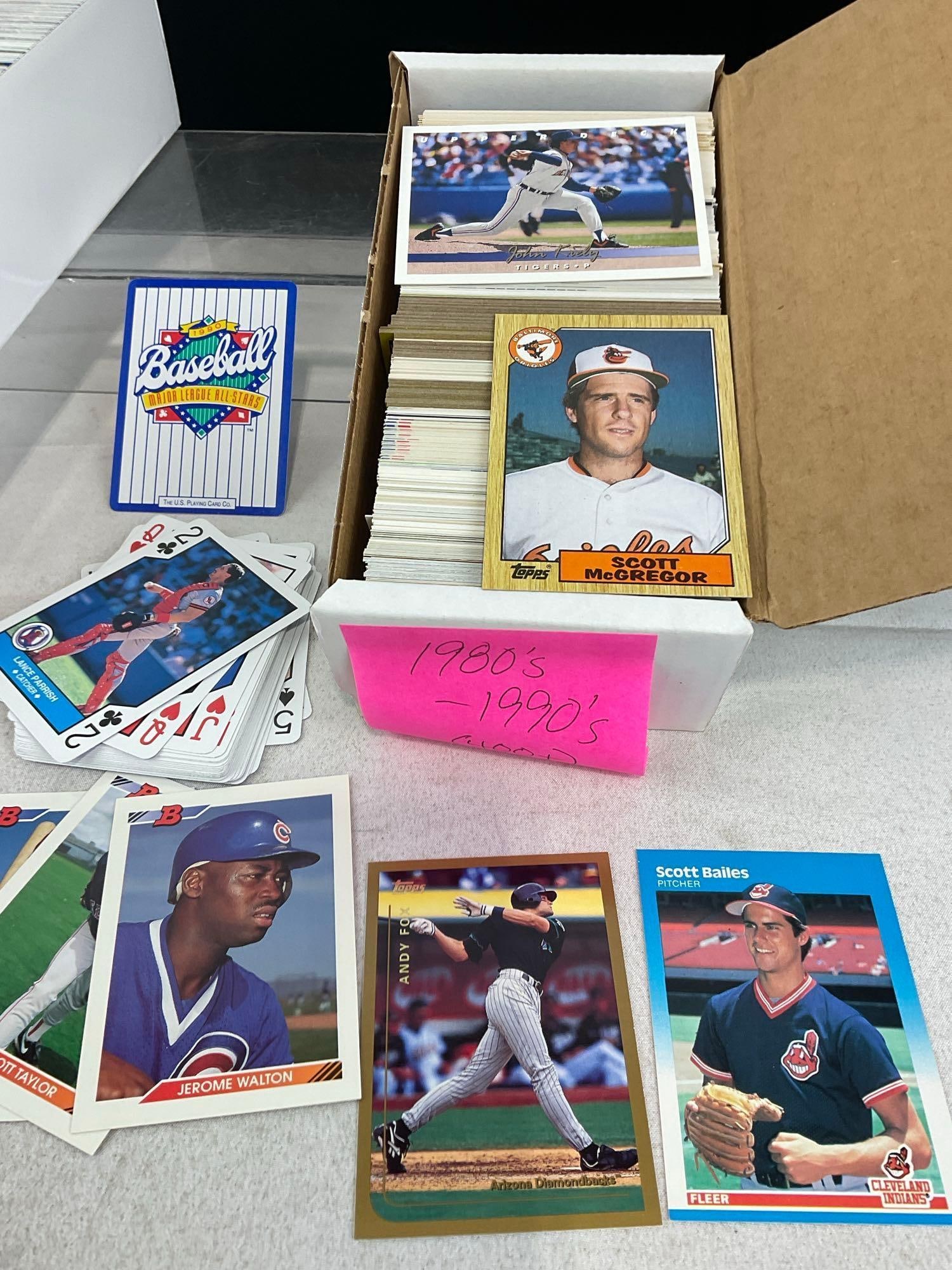 Boxes of Baseball Cards, 400 + 100 1980s-90s mixed, 500+ 1992 Fleer Ultra, variety of makes - 4