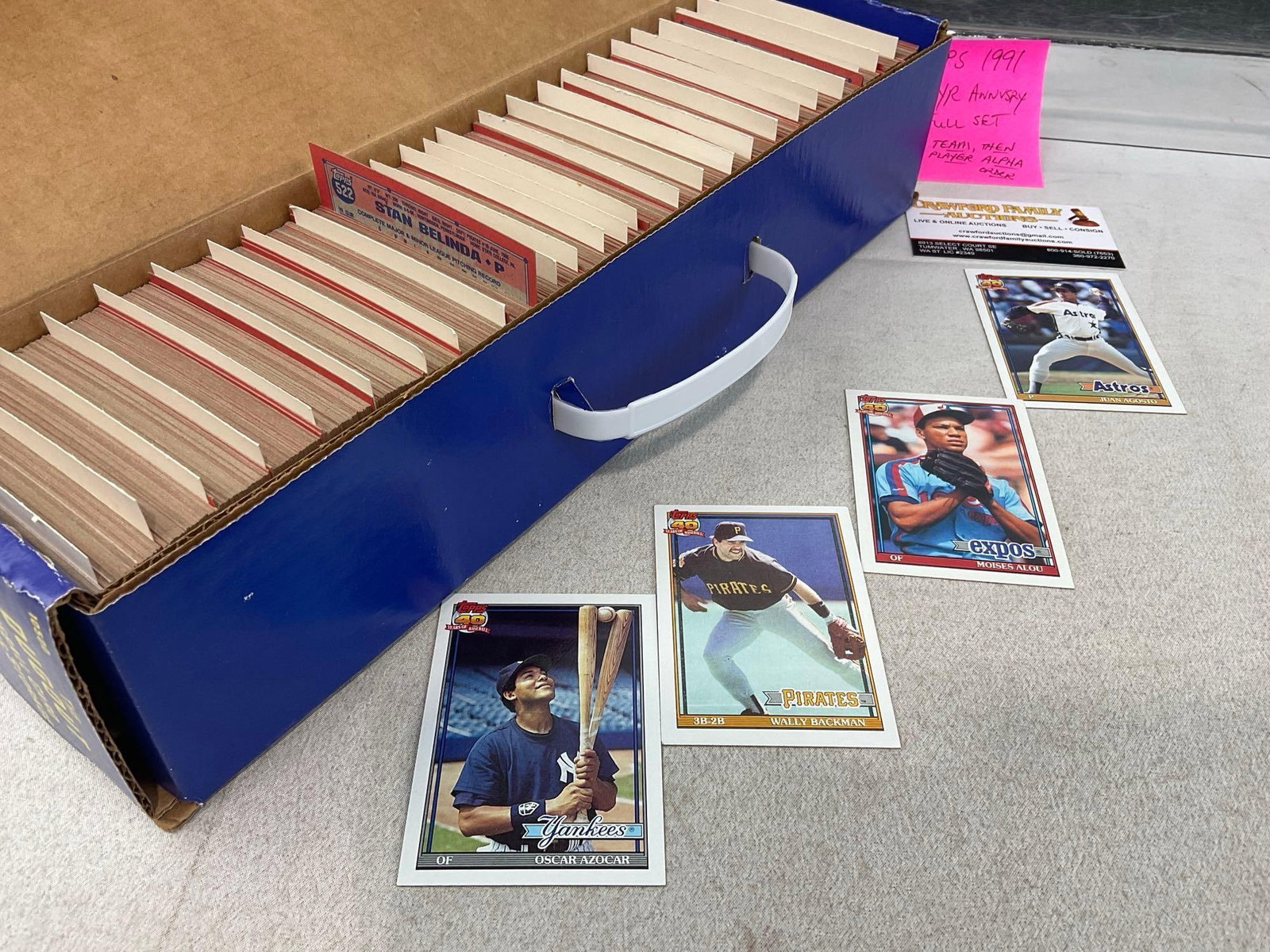 Leaf 1991 & Leaf 1992 Series 1, & Topps 1991 40 yr anniversary, 750+ Baseball cards - 4