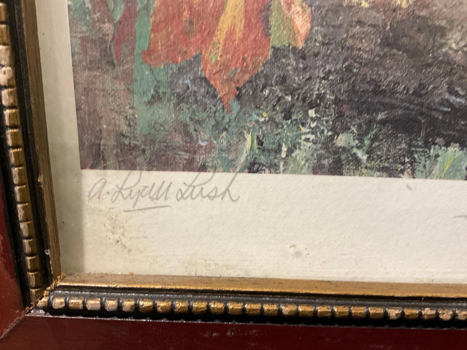 Framed Signed & #d 44/500 Lithograph w/Remarque, Abandoned Barn, by A. Lyall Lush, 30x21 inch - 5