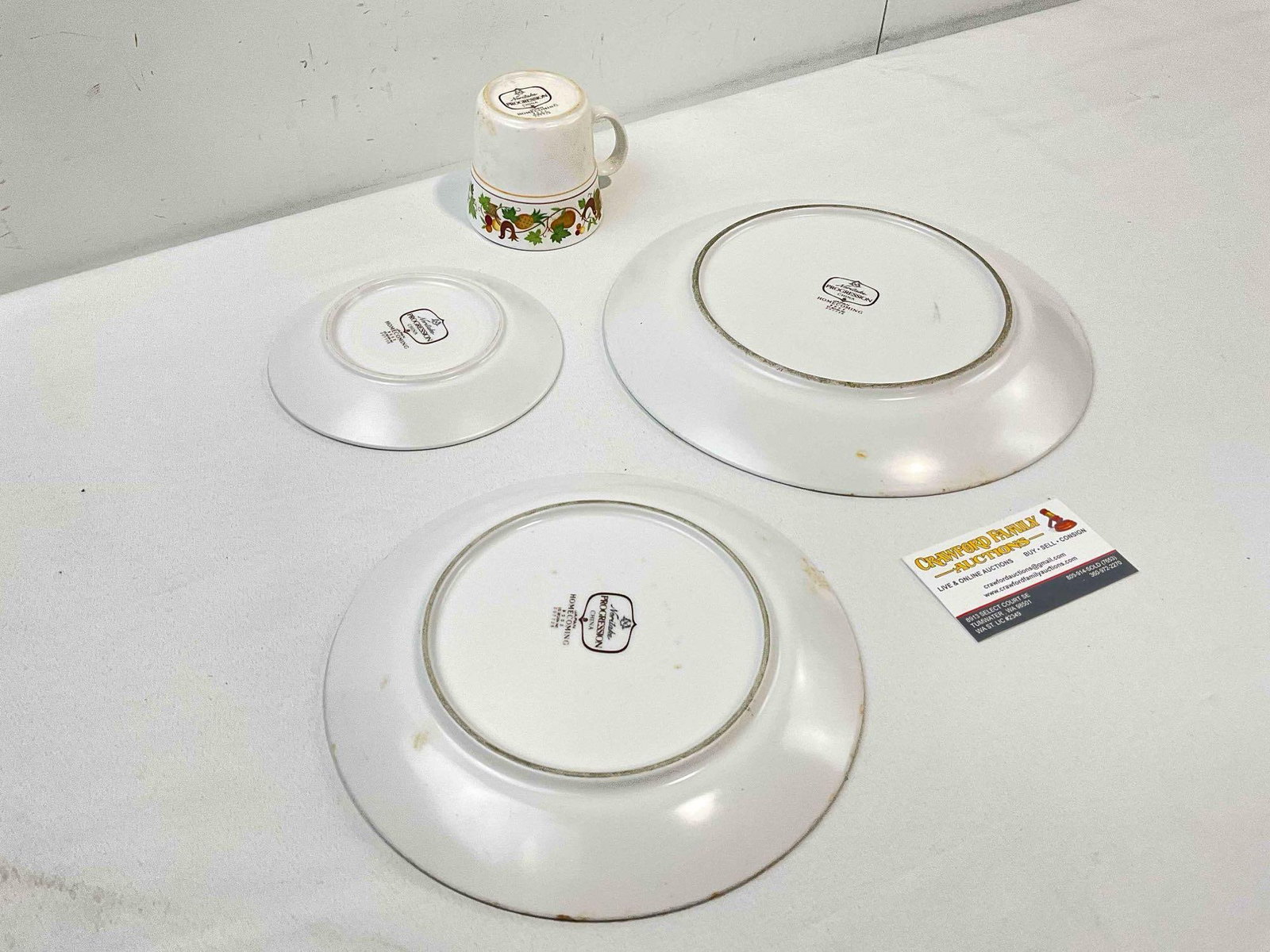 Approx. 48 pcs Vintage Noritake Ceramic Dishes in Homecoming Pattern. As Is. Fair Condition. - 4
