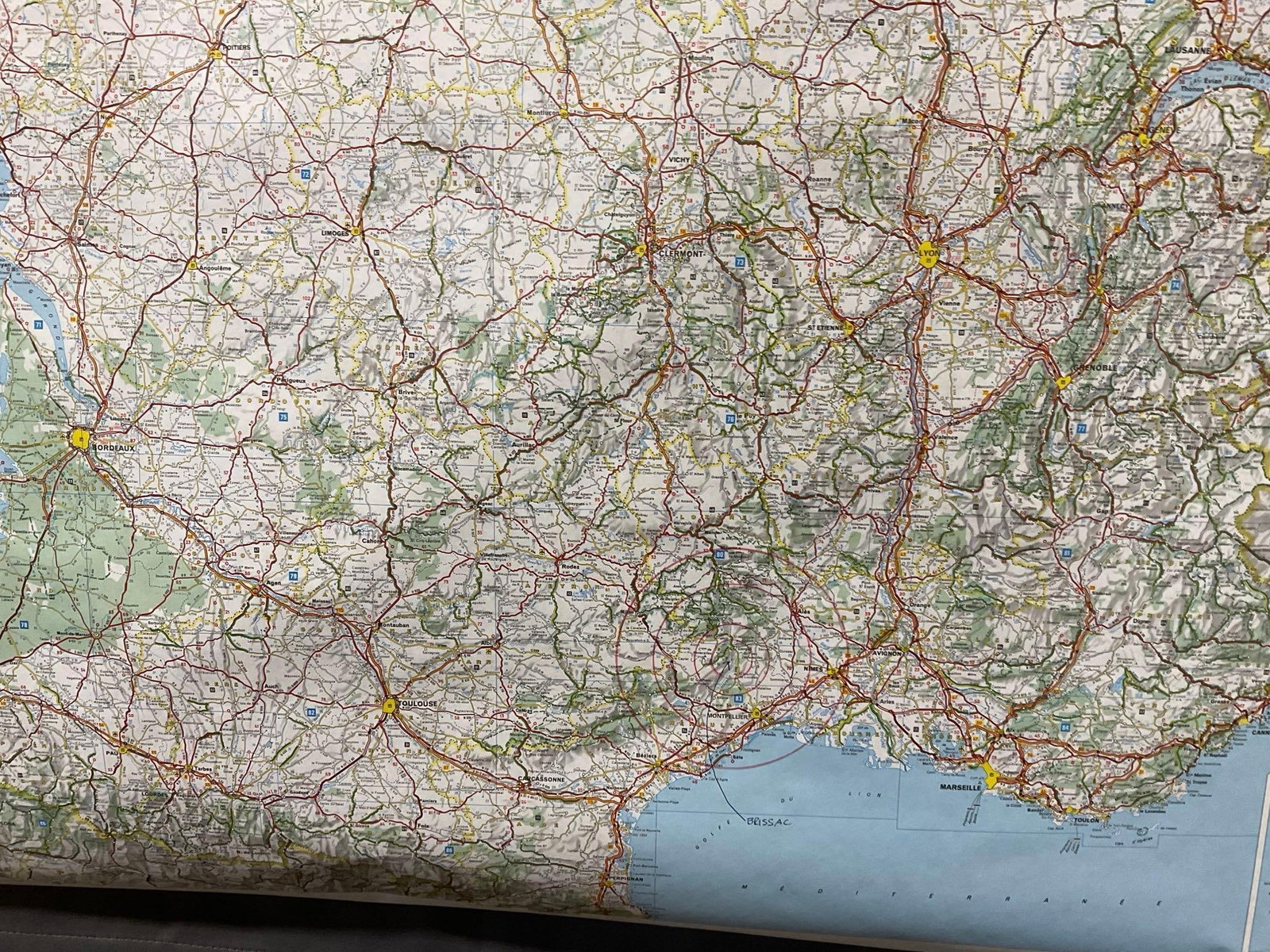 Michelin Tires France Map, #3615, Road Map, Rolled up - 6