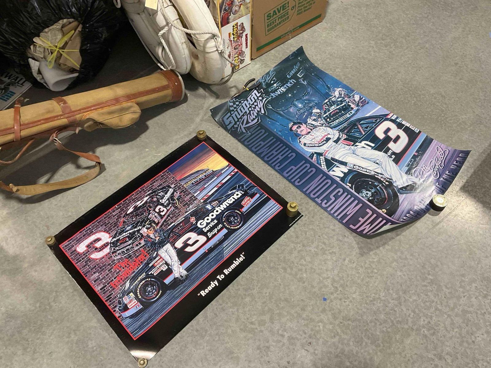 2 pcs Vintage Dale Earnhardt Posters, incl. 1994 Driver of the Year. Good Condition. See pics. - 3