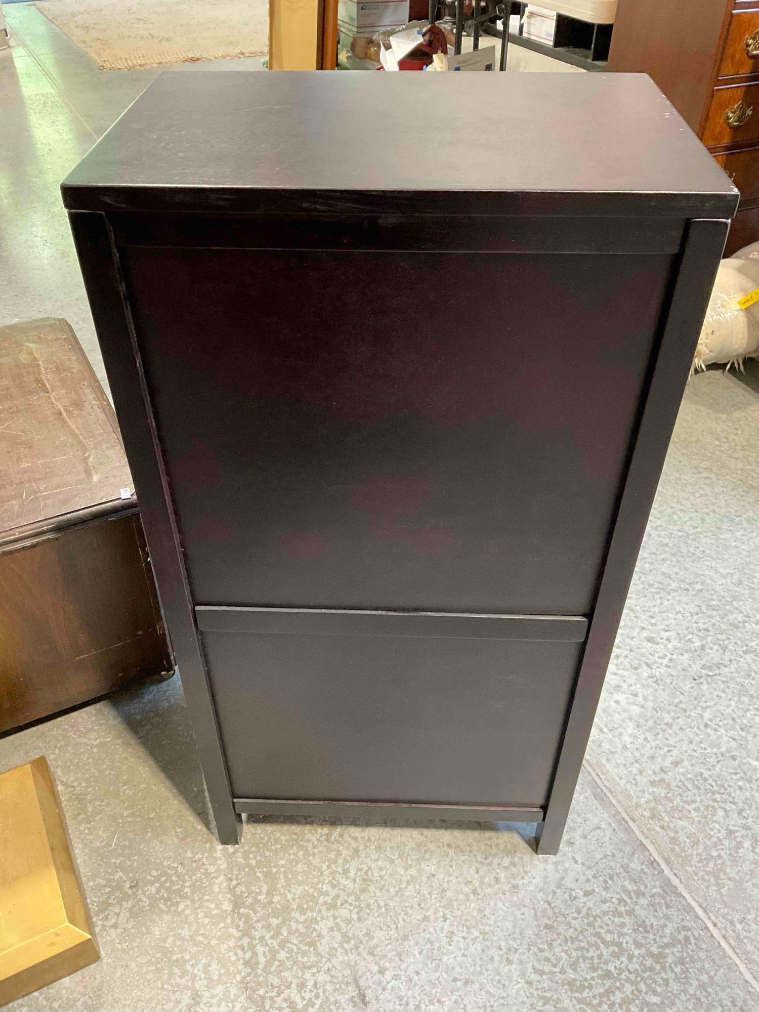 Modern Dark Rosewood Finish Wine Storage Rack w/ Drawer. Good Condition. See pics. - 5