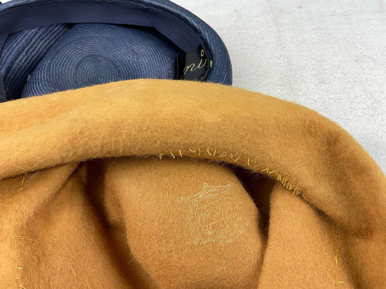 Collection of 6 1940s-50s Hats, variety of brands, Velour, Brushed Felt Cloche, few Pillbox hats - 9