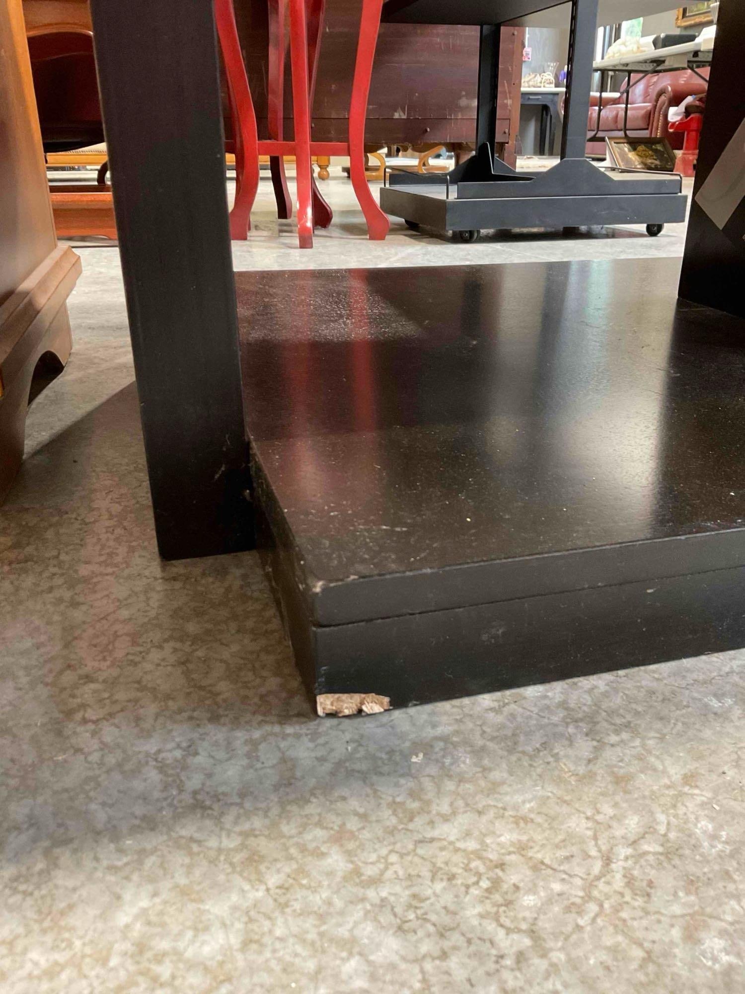 Signature Design by Ashley Yellow Travertine? Stone & Dark Wood Finish Coffee Table. See pics. - 5