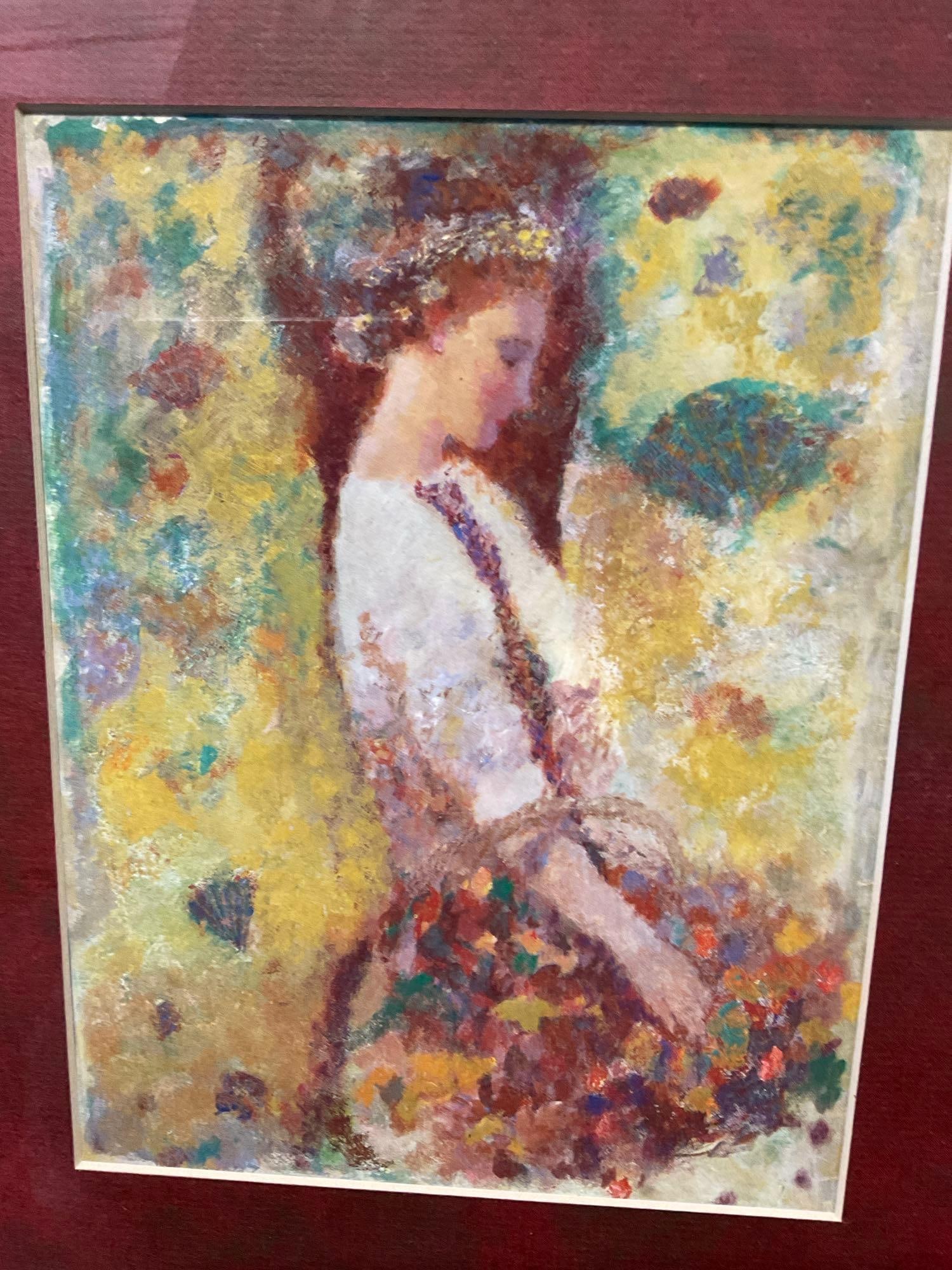 Pair of Framed Art Prints, Memories of Florence I by Peter Nixon & Gathering Blossoms by Hua Chen, - 3