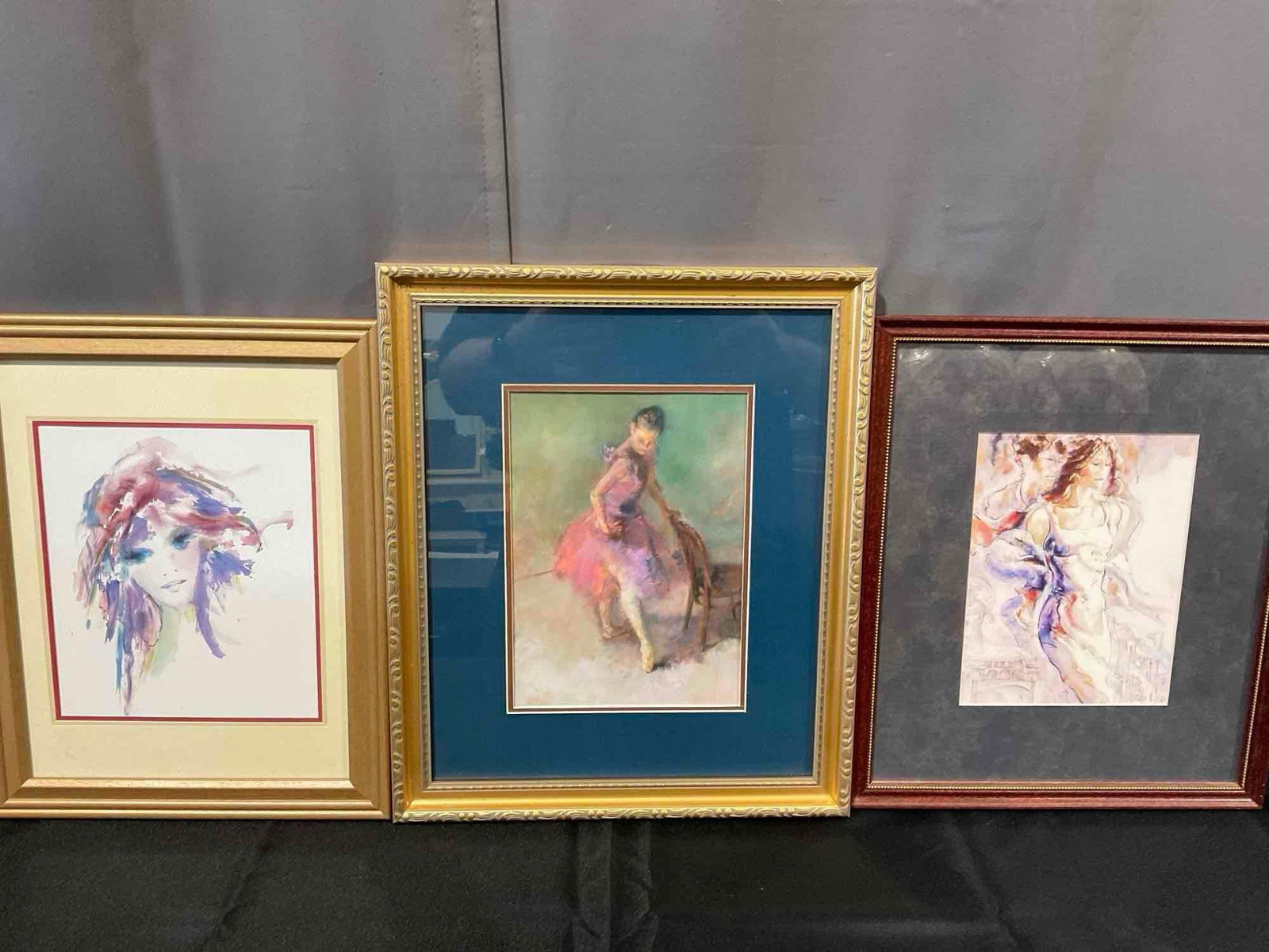 3 Framed Art Prints, Amethysta Shan Merry, Practice II Hua Chen & Memories of Florence I Peter Ni...: Appears to be in good shape. The piece measures approx 21h x 17w x 4d inches. See pics. E-5980