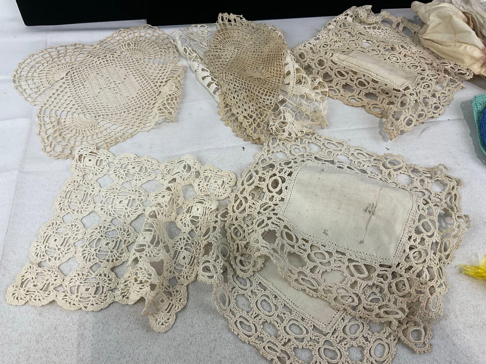 Variety of Handmade Pan Holders, Air Force Pillow Case, Black/White Ornate Embroidery & more - 5