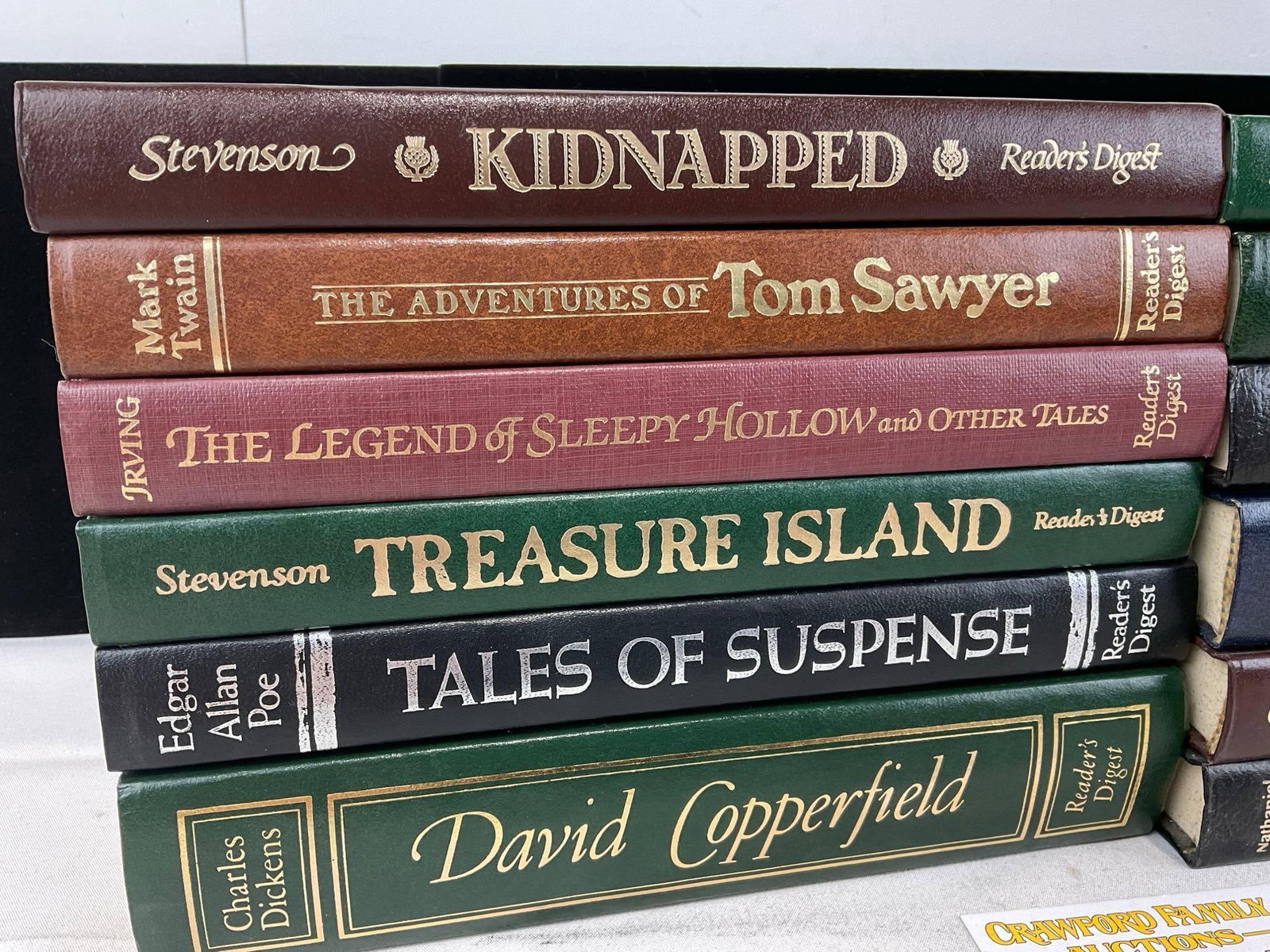 Set of 12 Classic Novels, Twain, Poe, Irving, Dickens, Eliot, Doyle, Henry, Hawthorne & Stevenson - 2