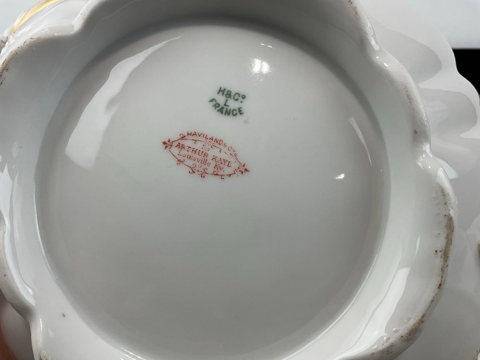 Haviland Limoges Schleiger 265 pattern Soup Tureen w/Lid, & #1311-3 Square 8 inch Open Veg Bowl - 7