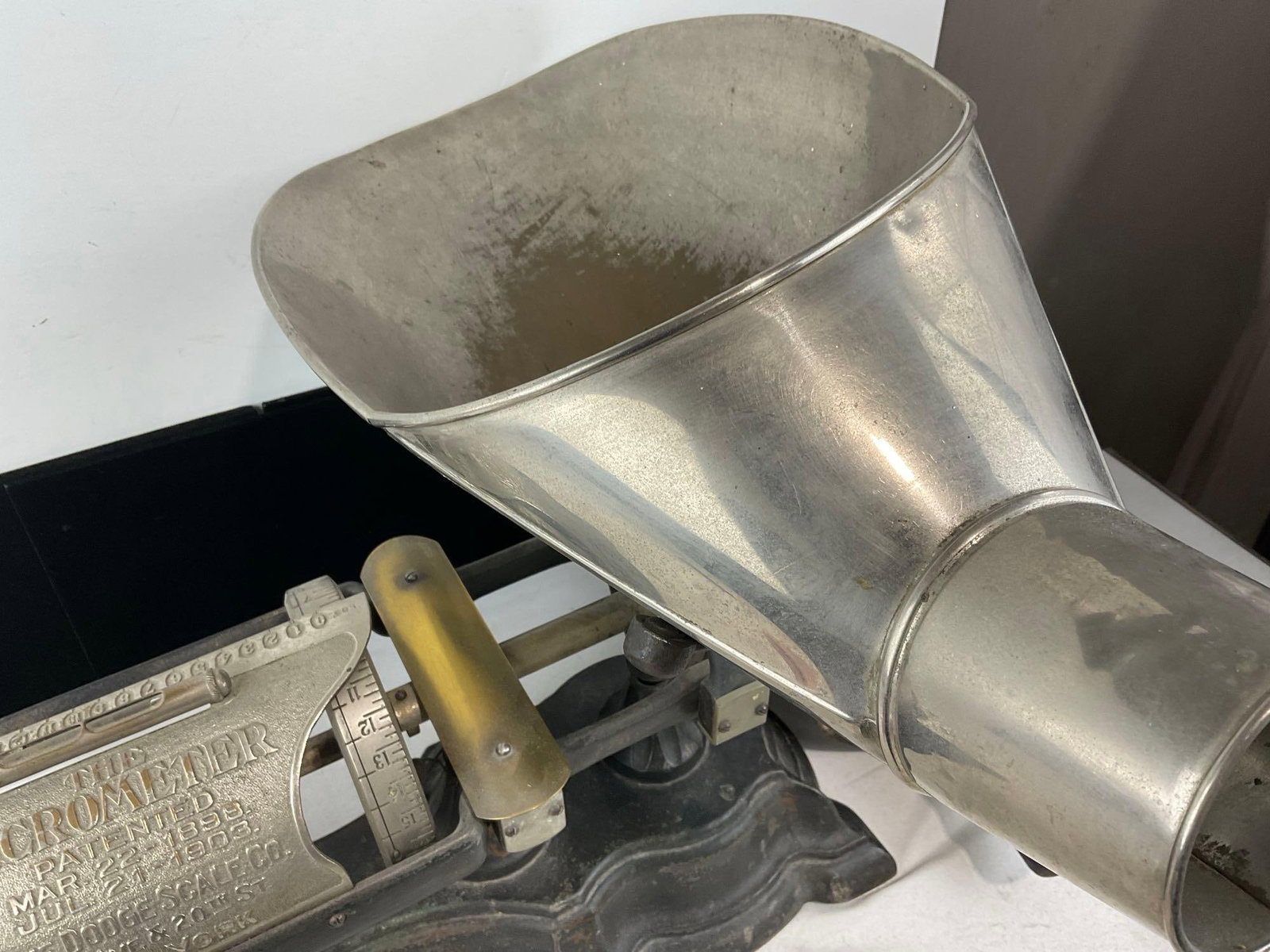 Antique 1903 The Micrometer by The Dodge Scale Co. Yonkers, NY, Cast Iron Countertop General Store - 5