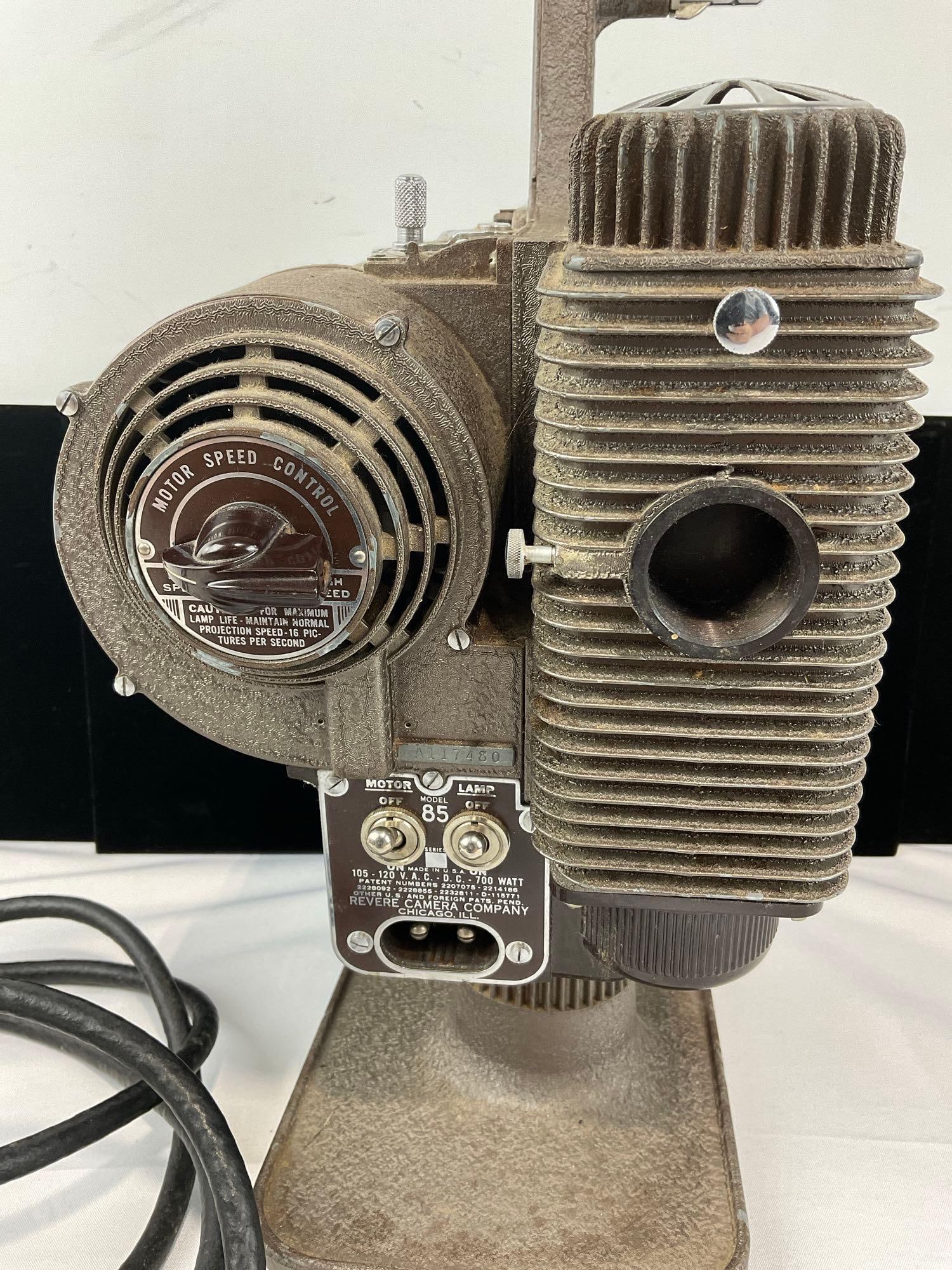 Revere Camera Co Eight, Model 85 Projector, motor tested & working, no case included - 4