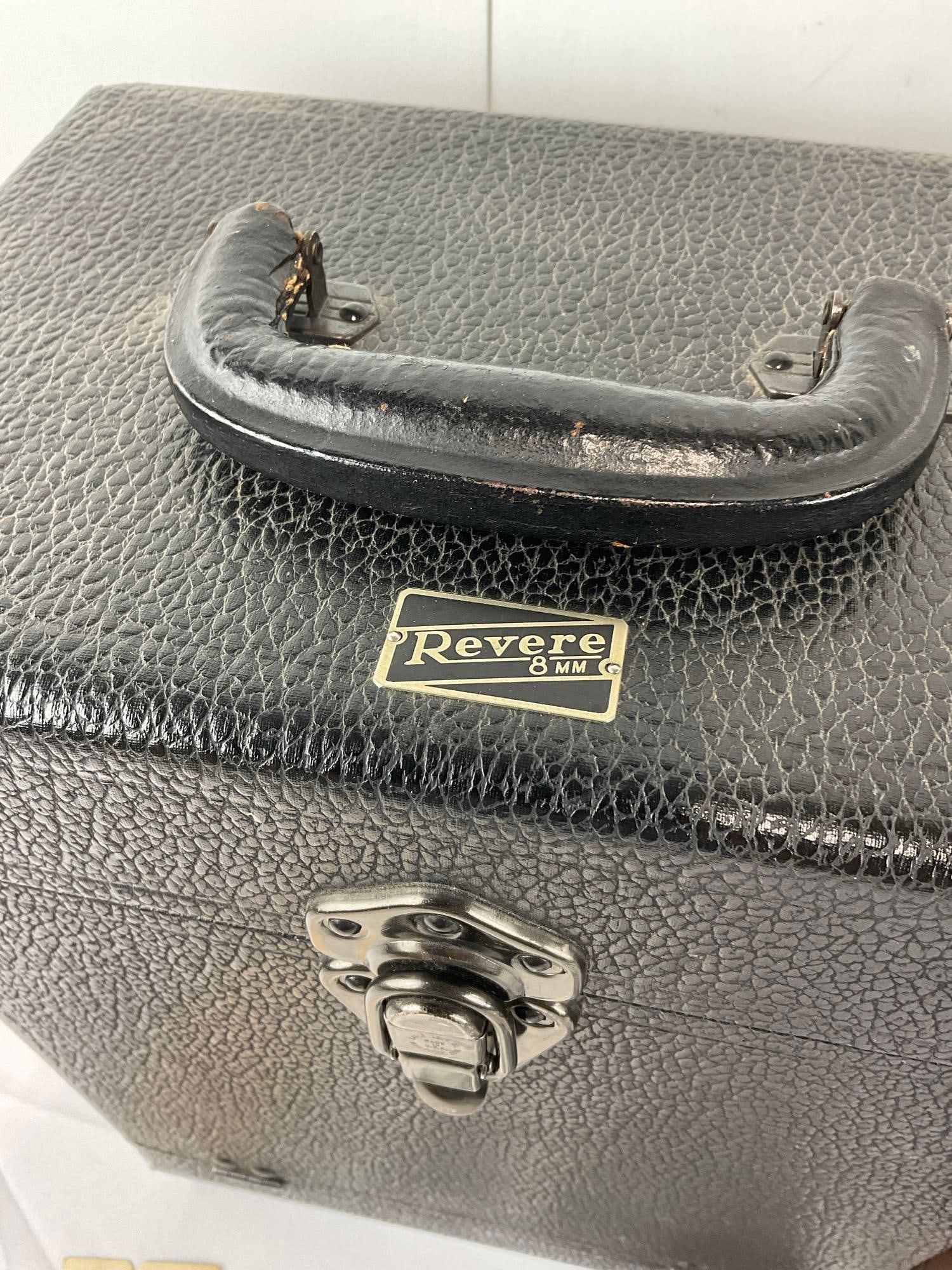 Revere 8mm Projector Model 80 w/Case, original box for the case - 3