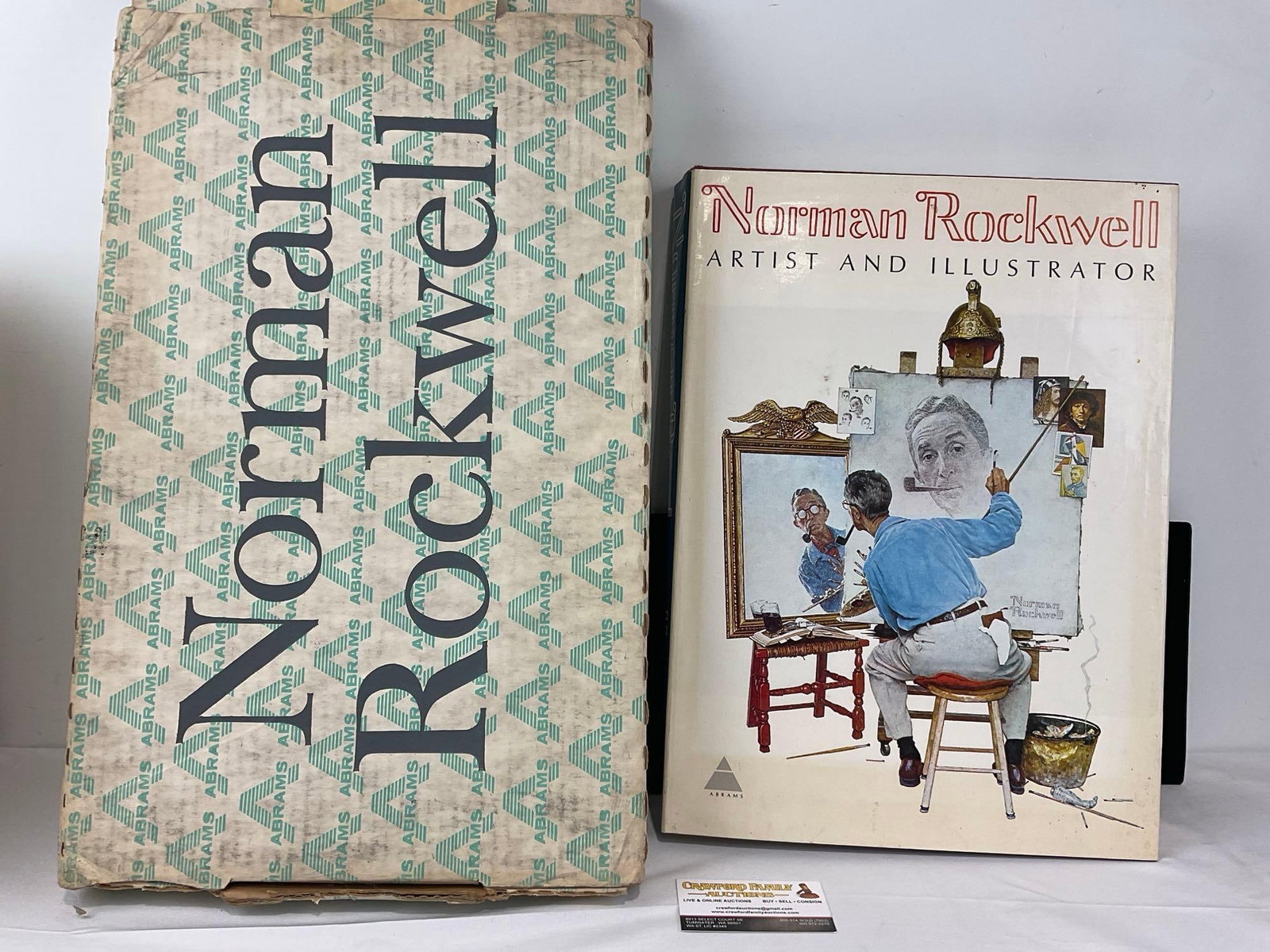 Vintage 1970 Norman Rockwell Artist & Illustrator Book, 22x14 inches by Harry N. Abrams, w/packag...: Appears to be in good shape. The piece measures approx 3h x 22w x 14d inches. See pics. E-6610