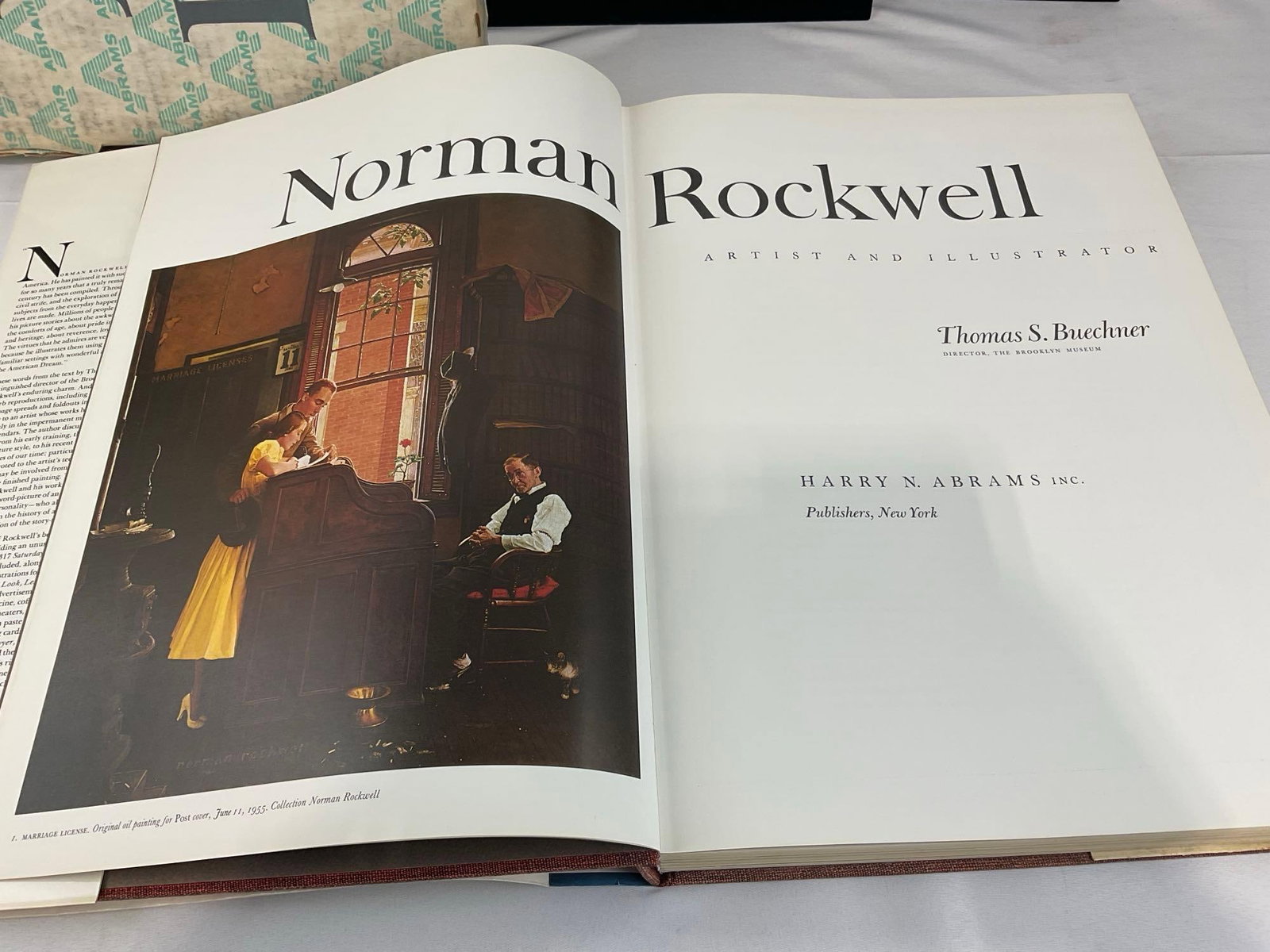 Vintage 1970 Norman Rockwell Artist & Illustrator Book, 22x14 inches by Harry N. Abrams, w/packag... - 2