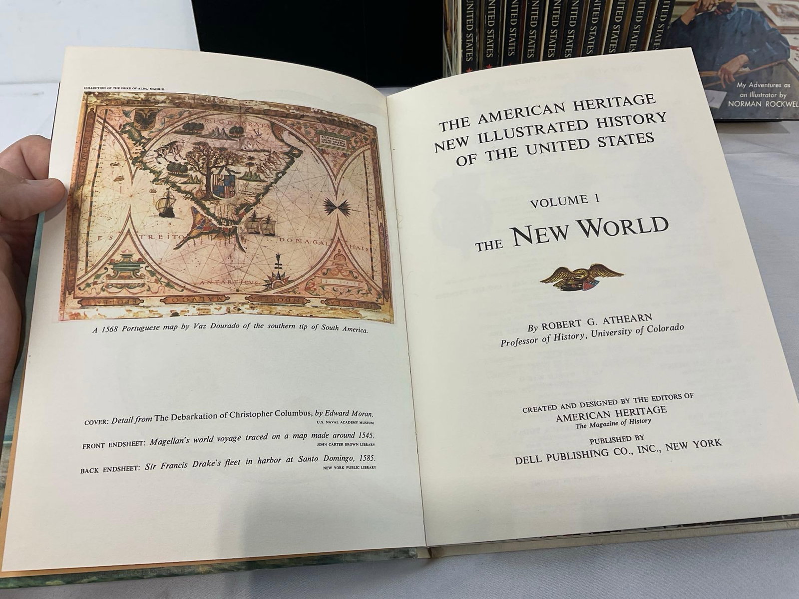 Set of History of the United States Vols 1-11, & My Adventures as an Illustrator by Norman Rockwell - 2