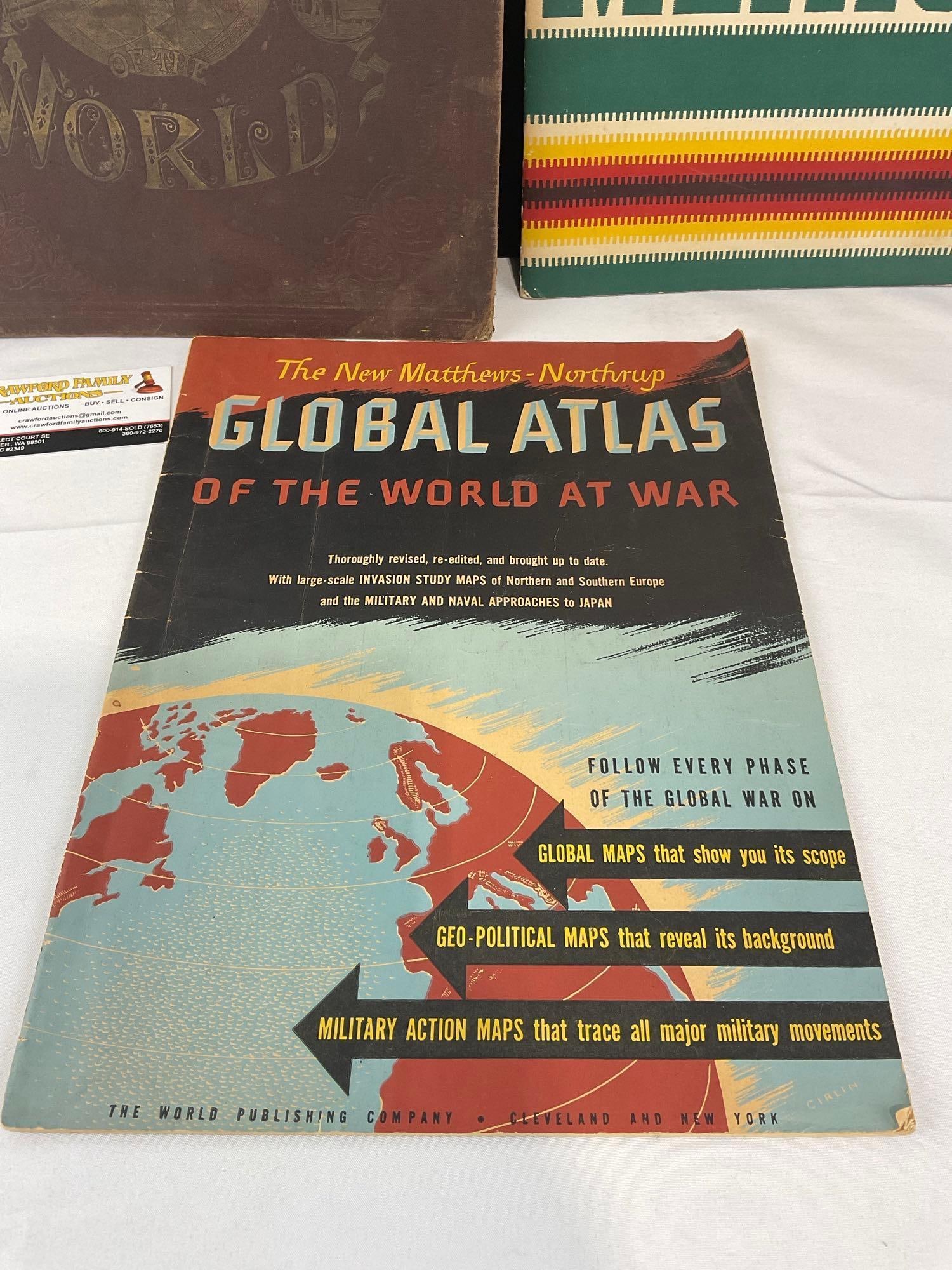 Rand McNally Standard World Atlas, Global Atlas World at War & Mexico by T. Philip Terry - 2